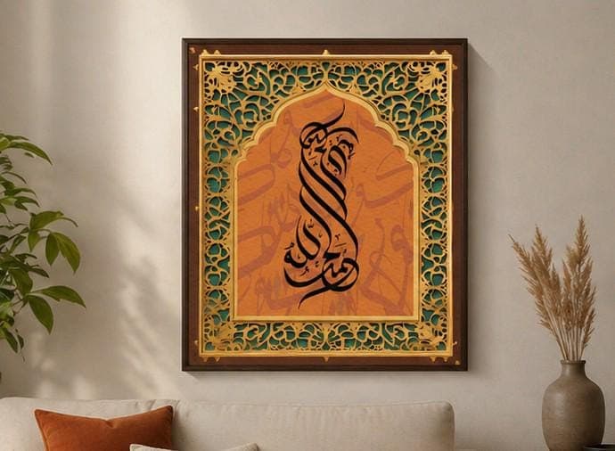 Islamic Calligraphy Wall Art Printable, Arabic Calligraphy Print, Muslim Home Decor, Quranic Art, Digital Download, RamadanArabic Wall Decor - image 5
