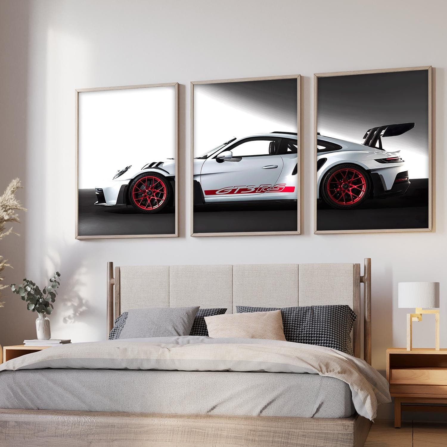 Supercar Porsche Wall Art Set of 3 | Racing Car Art Prints | Modern Car Decor for Home & Office | Car Enthusiast Gift  Porsche Car Art - image 5