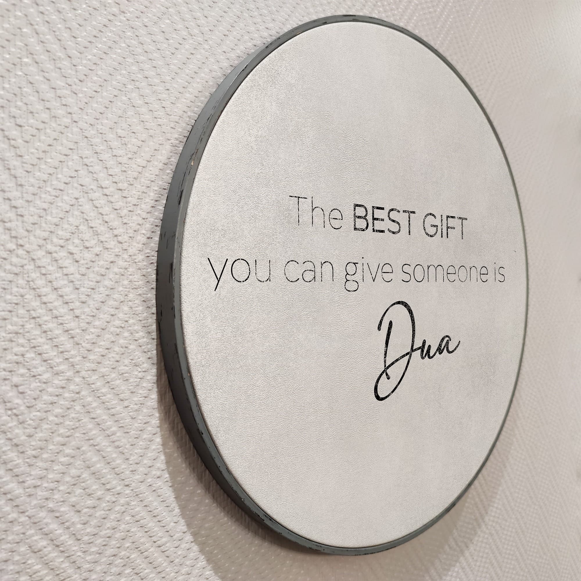Islamic Quote Wall Art, The Best Gift Dua, Quran Islamic Quote Home Wall Decor Painted Wood, Eid, Designer Sejadah IQ0015 - image 3