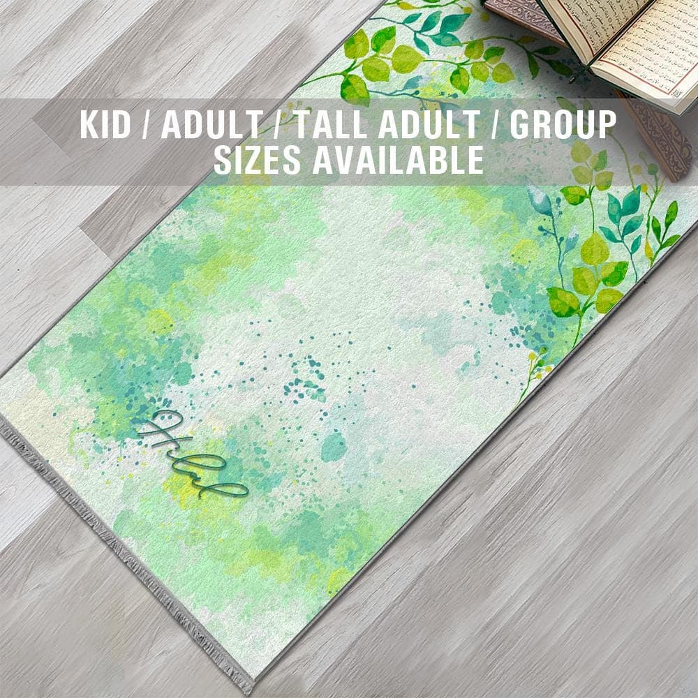 Personalized Foam Padded Prayer Mat, Muslim Prayer Rug, Janamaz, Islamic Gift, Anti-Slip Mat, Large XL Small Musallah, Designer Sejadah 402