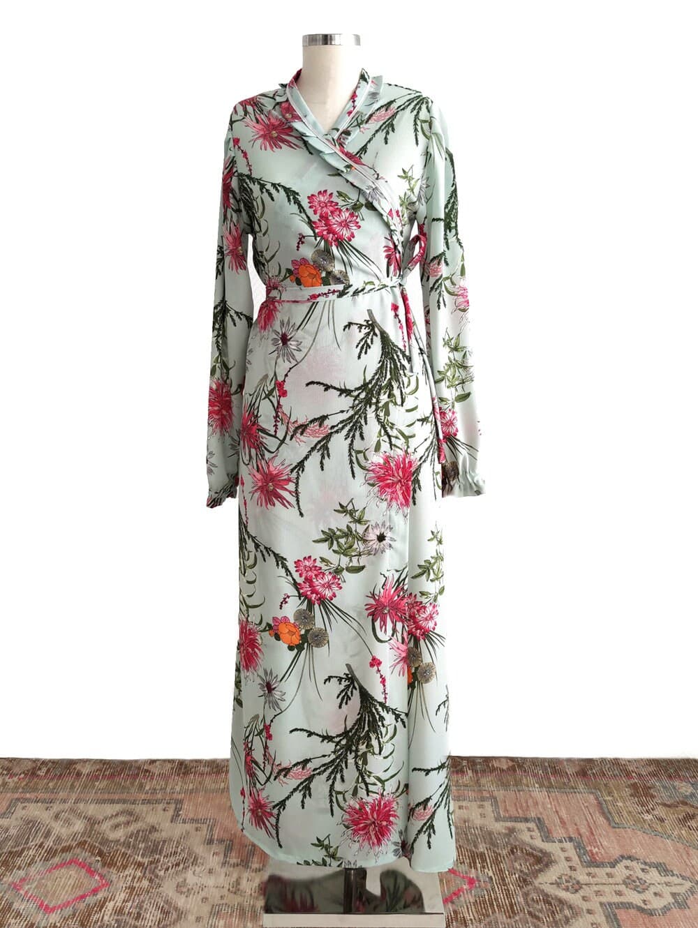 Prayer Dress for Muslim Women, Abaya, Islamic Dress with Gown Design, One Size with Adjustable Belt, Eid Ramadan Islamic Gift PD006 - image 5