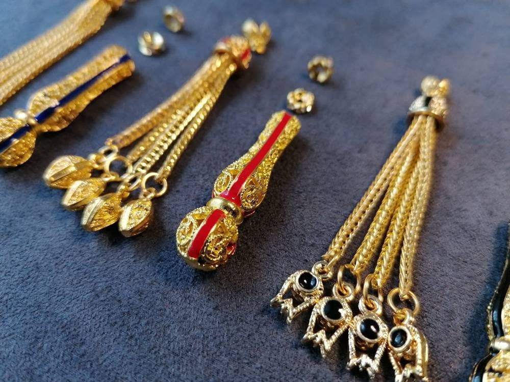Metal Rosary Tassel, Tesbih Accessory, Misbah Design Set - image 4