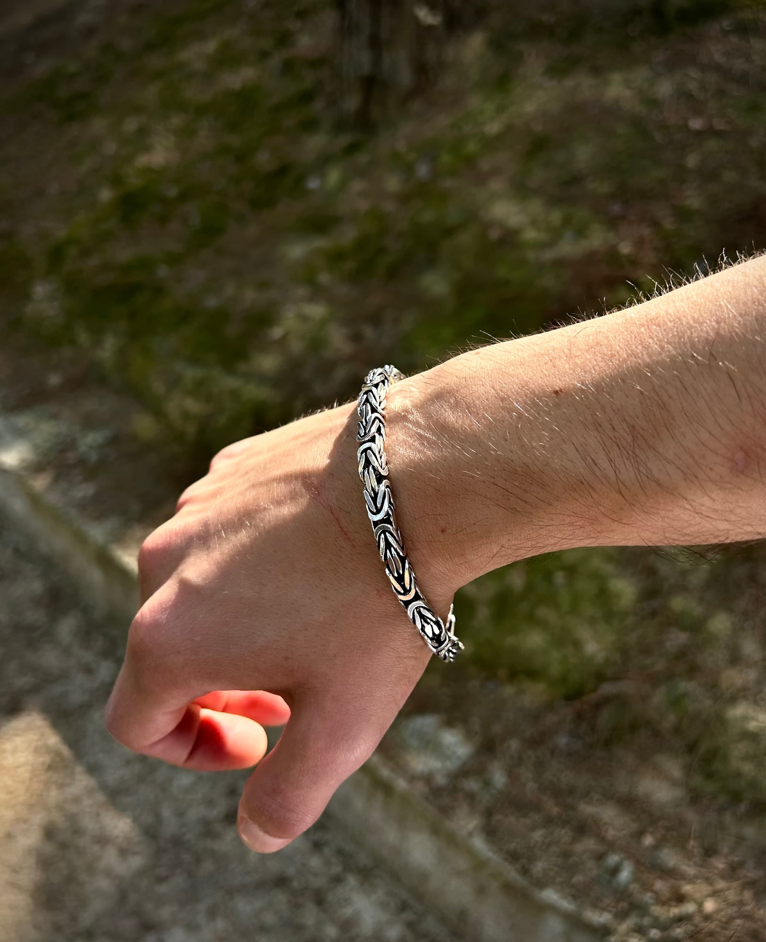 Men's Bali Byzantine Chain Bracelet