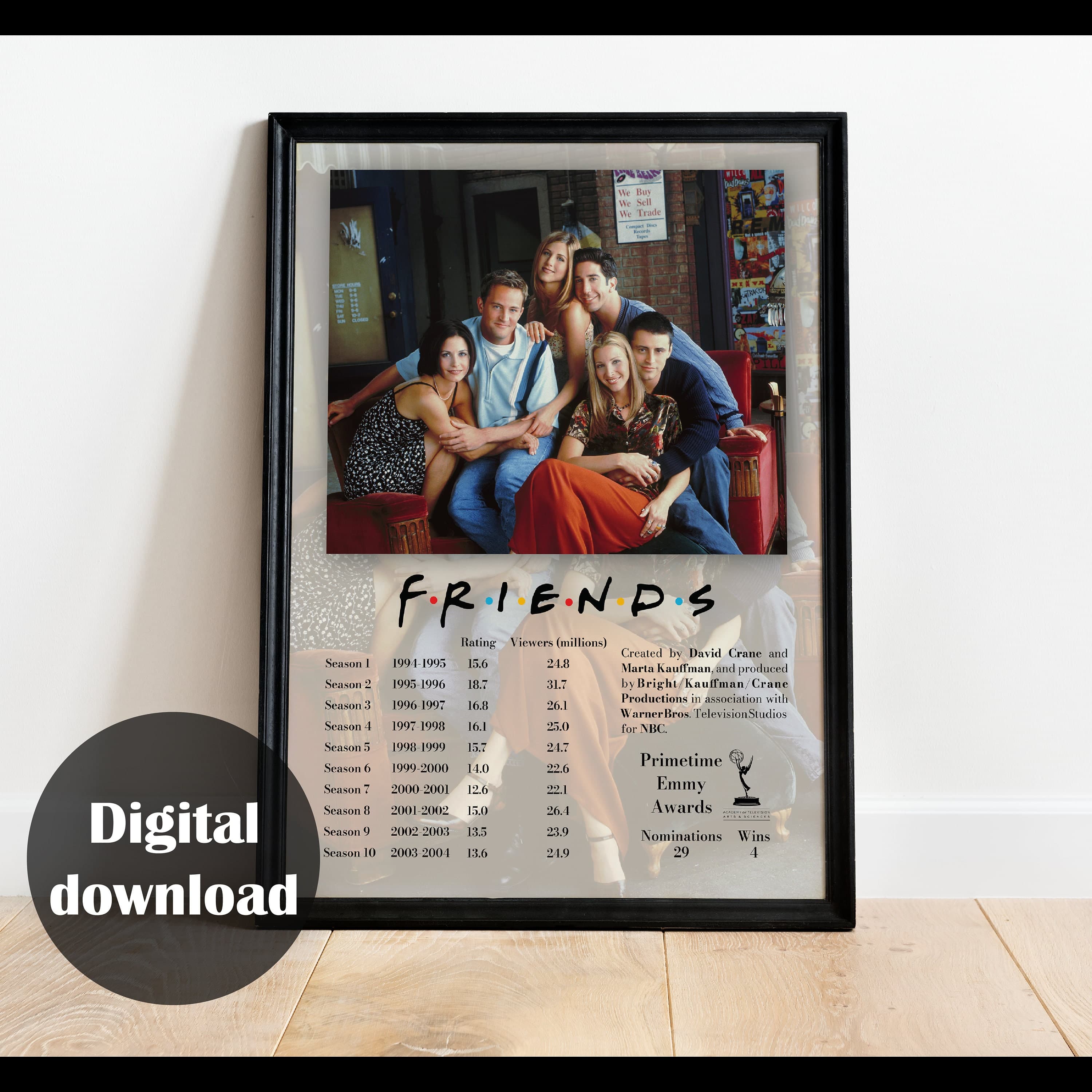 Friends TV Serie Poster (Digital Download)