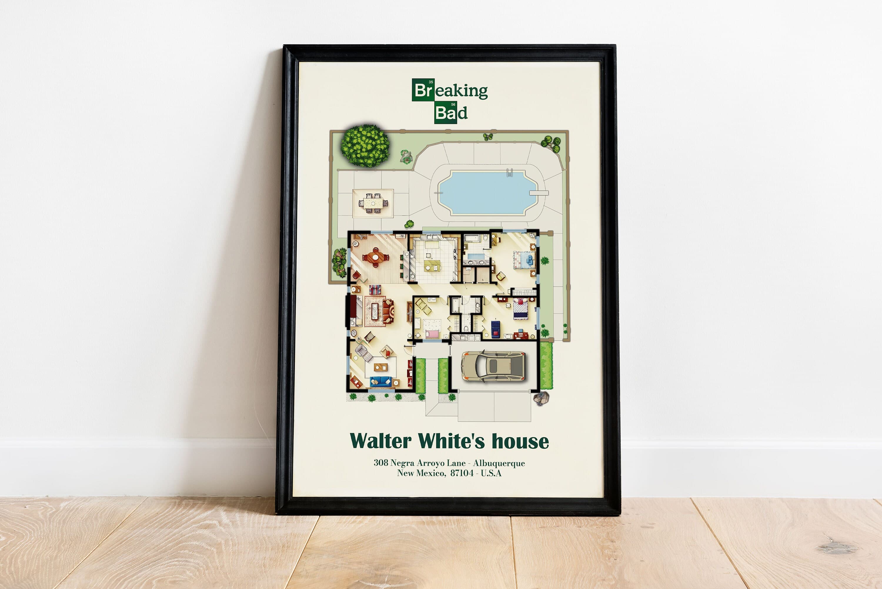 Breaking BadTv Serie, Floor Plan – Walter White House (Digital Download) - image 4