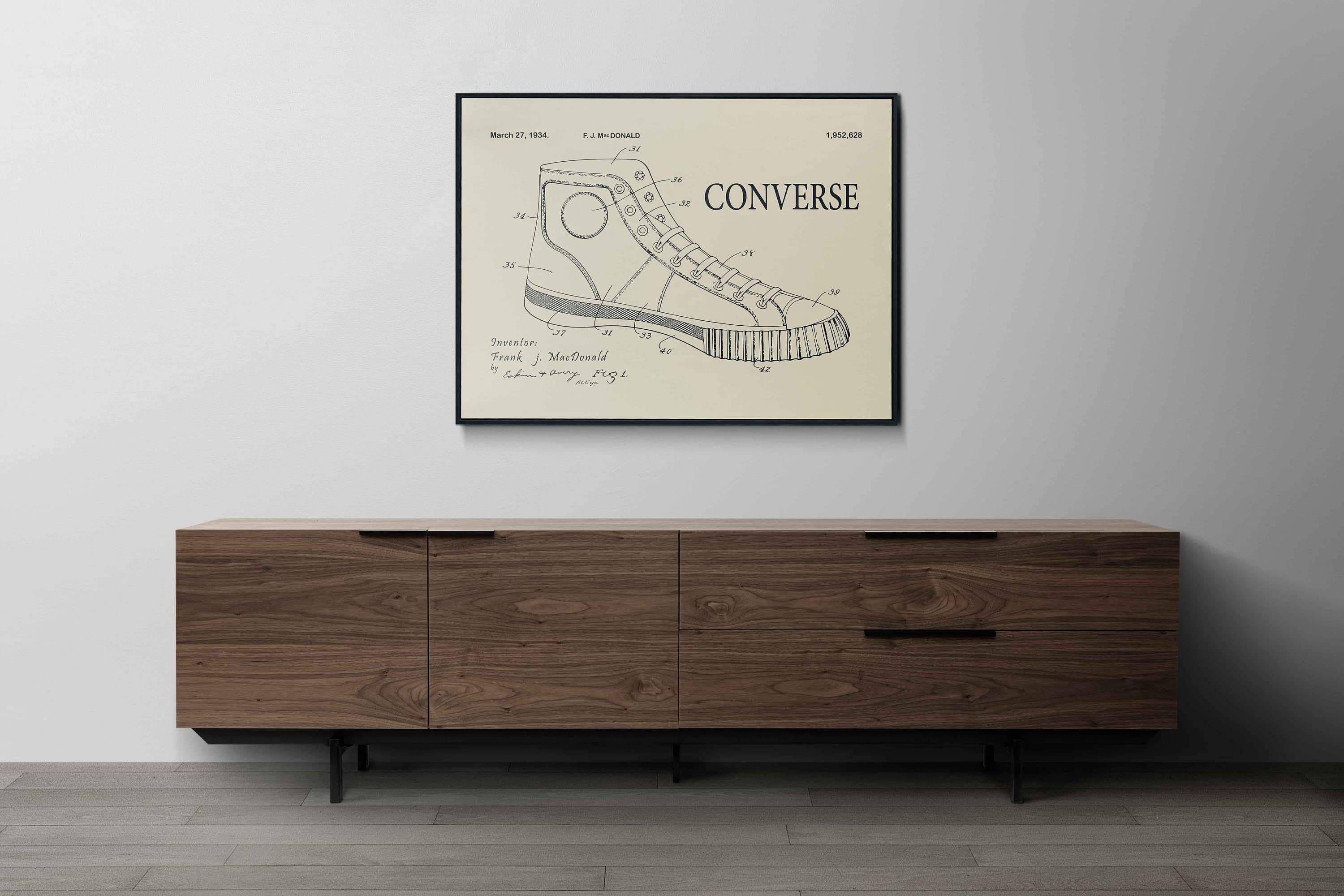1934 All stars Converse Shoe Patent Print - Artptints DIGITAL DOWNLOAD - image 4