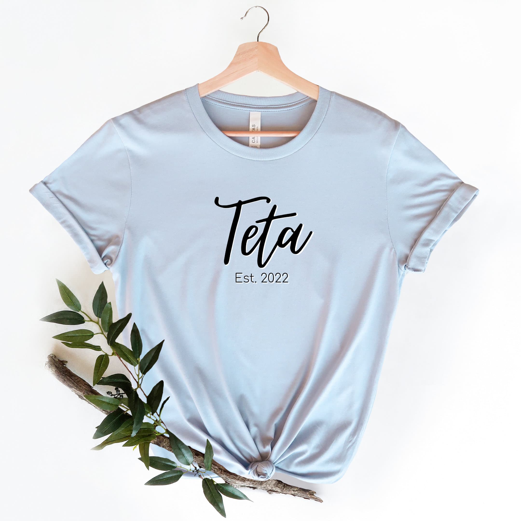 Teta Grandma Est. Arabic T-shirt V1.0, Pregnancy Announcement Gift, Arabic grandma shirt, Teta Gift, Grandma promotion, new baby gift, Eid - image 4