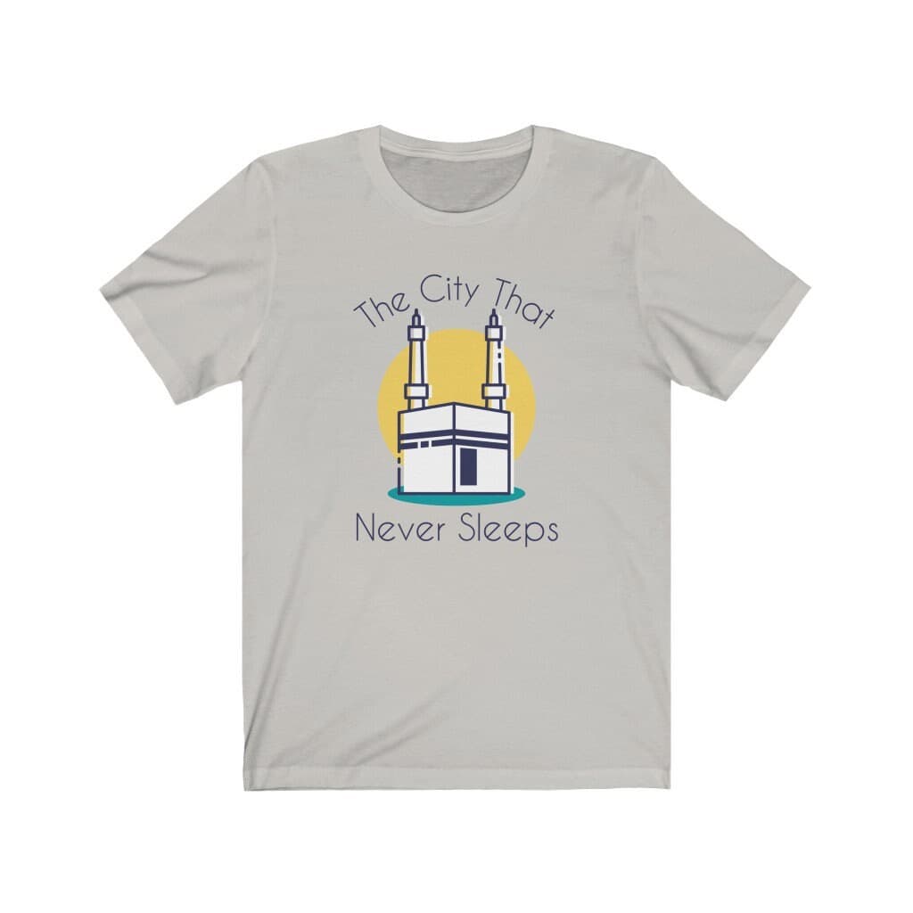 The City That Never Sleeps T-Shirt V2.0, Mecca, Ramadan, Eid Gift, Ummrah Gift, Hajj Gift, Muslim, Islamic shirt, Eid Shirt, Makkah Shirt - image 4