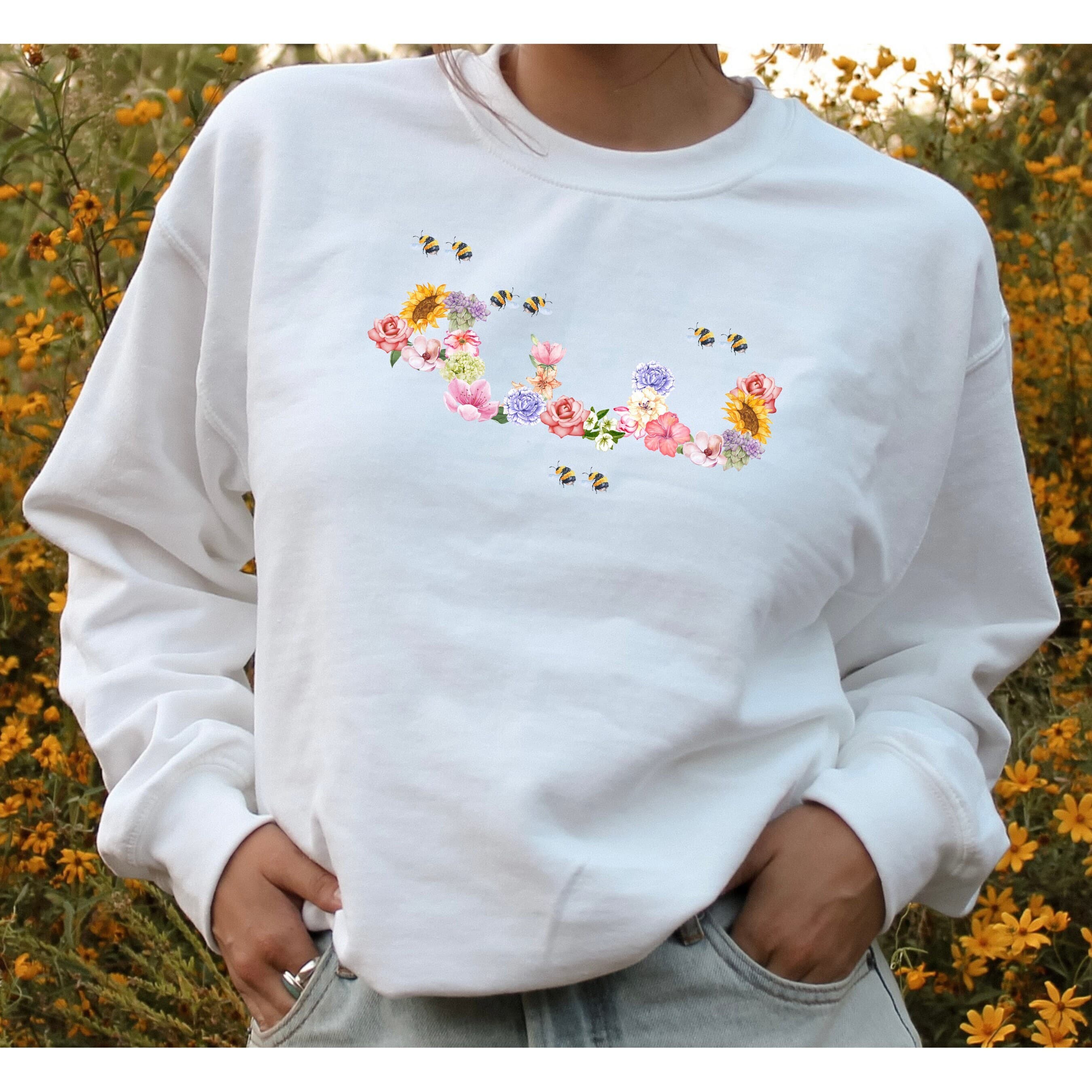 Teta Jidda Grandma Arabic Floral Bouquet Sweatshirt, Arabic Mother's Day Gift, Pregnancy Announcement, Flower Grandma, New Baby Gift - image 4