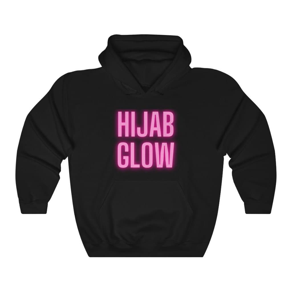 Hijab Glow, Hooded Sweatshirt V1, Muslim hijab, Muslim Woman, Hijabi Gift, Eid Gift, Islam shirt, Hijab Proud, Hijab Hoodie, Islam Hoodie