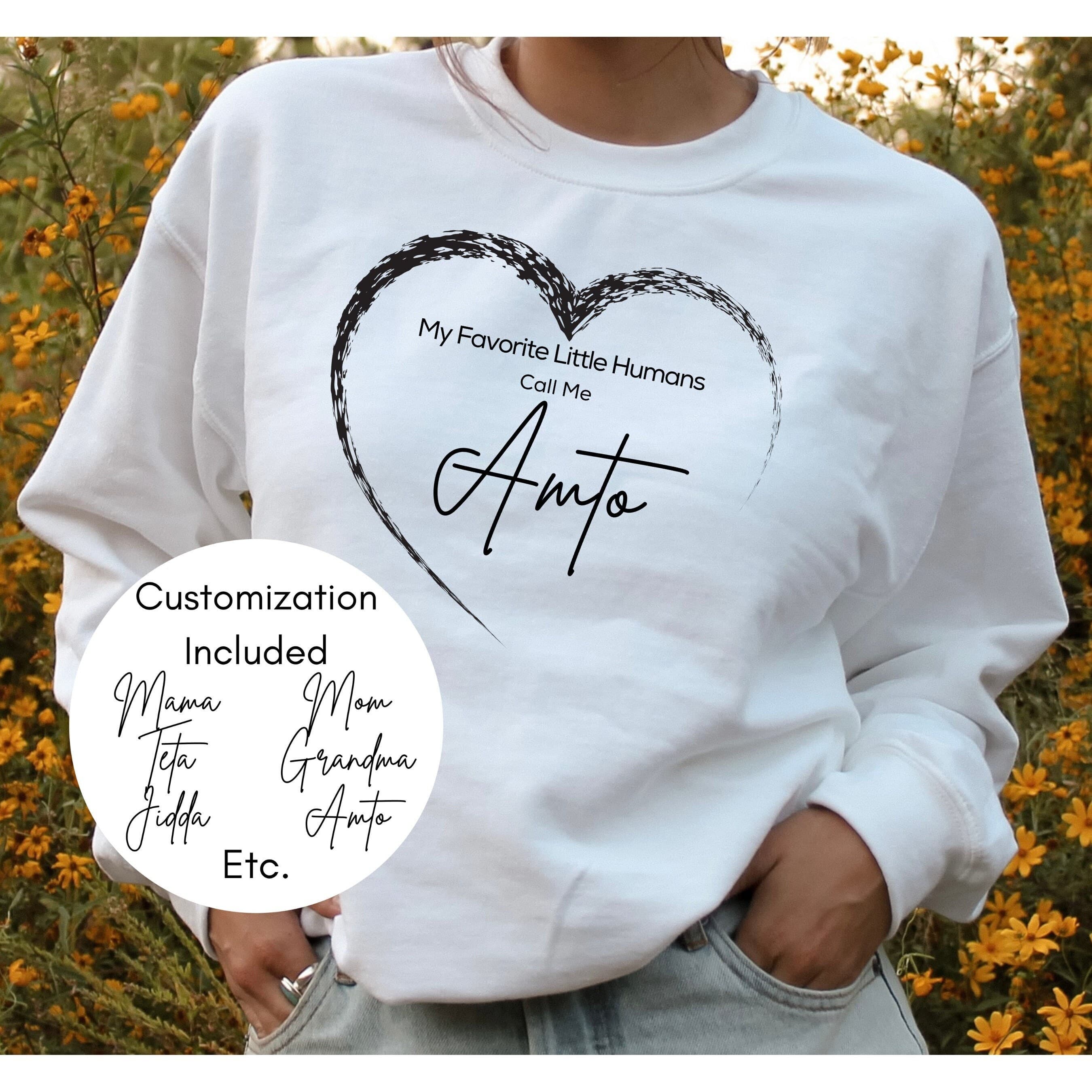 CUSTOM My Favorite Little Humans Call Me Sweatshirt, Arabic aunt shirt, Amto gift, Teta Gift, khala gift, aunt promotion, Eid gift, khalto