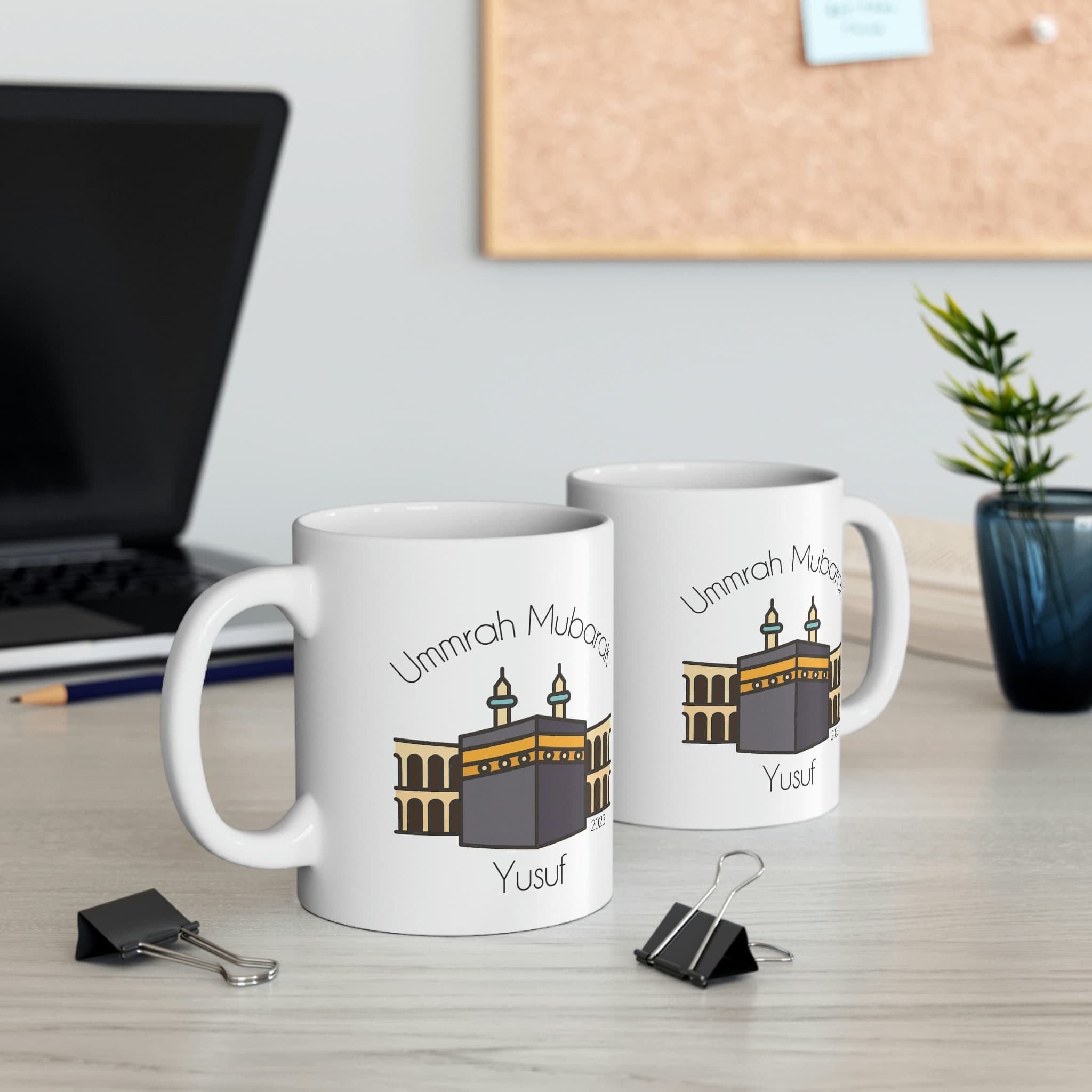 Ummrah Mubarak English Mug, Ummrah Gift, Islamic Gift, Personalized Ummrah Gift, Eid Gift, Islam Gift, Ramadan, Kaaba Mug - image 3