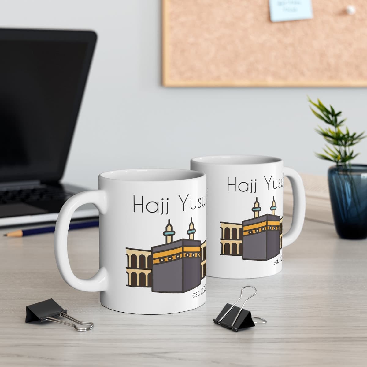 CUSTOM Hajji Name Mug, Hajji Mubarak Gift, Islamic Gift, Personalized Hajj Gift, Eid Gift, Umrah Gift, Ramadan, Kaaba Mug - image 3