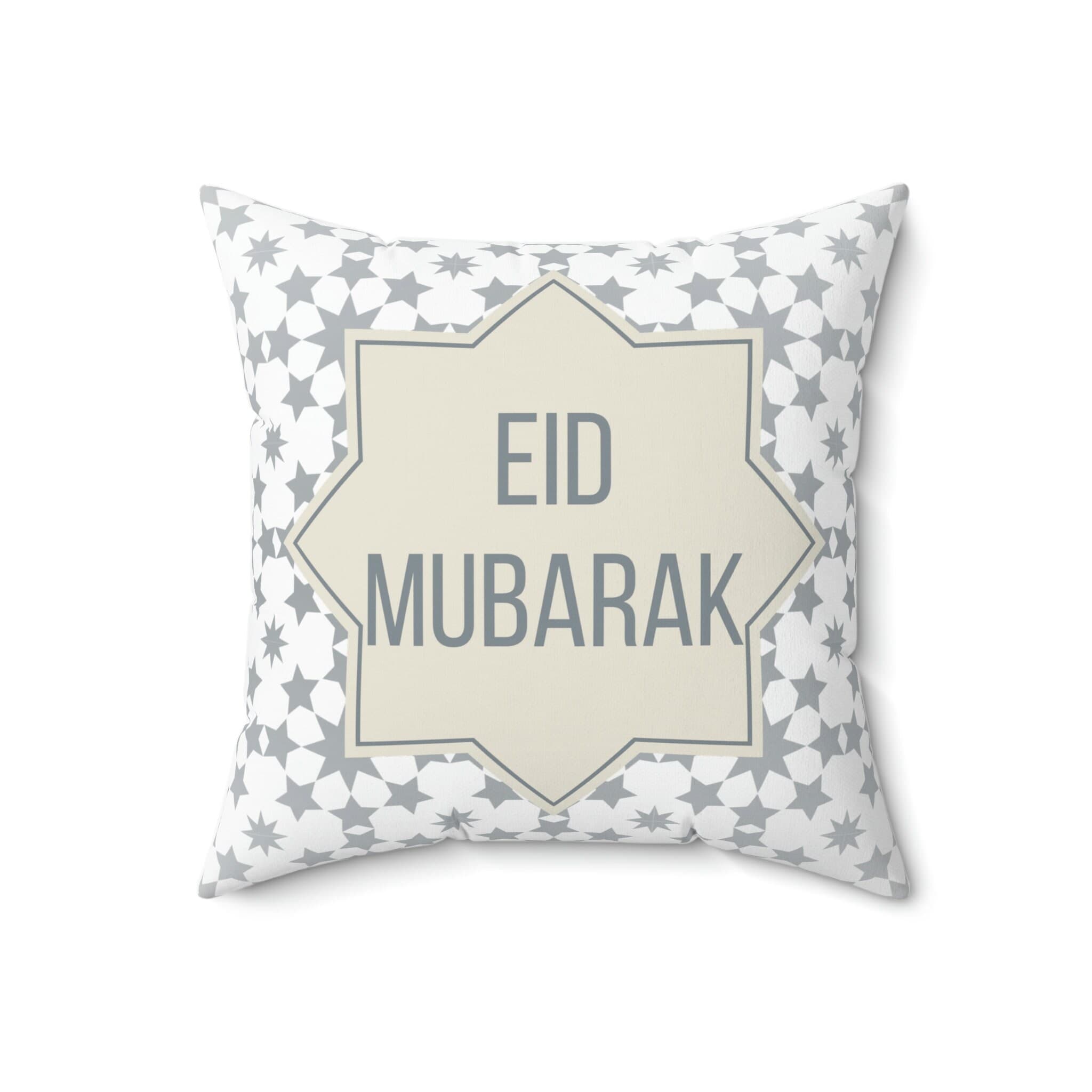 Eid Mubarak Pillow, English Star, 18x18 case insert, Eid Decoration, Islamic house, Ramadan Decor, Eid Decor, Islam Gift, Geometric