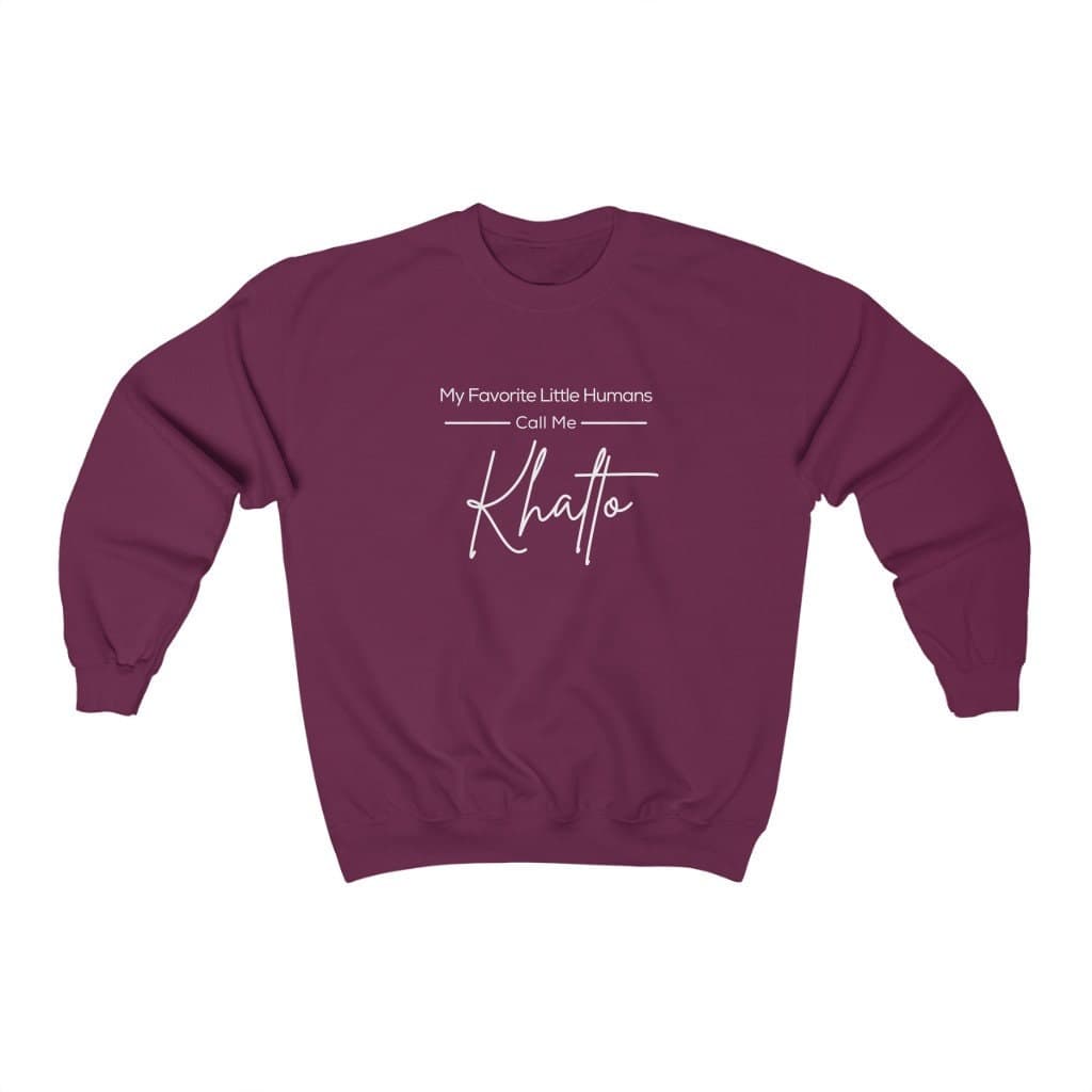CUSTOM My Favorite Little Humans Call Me Sweatshirt, Arabic aunt shirt, khalto gift, Teta Gift, khala gift, aunt promotion, Eid gift, Amto - image 4