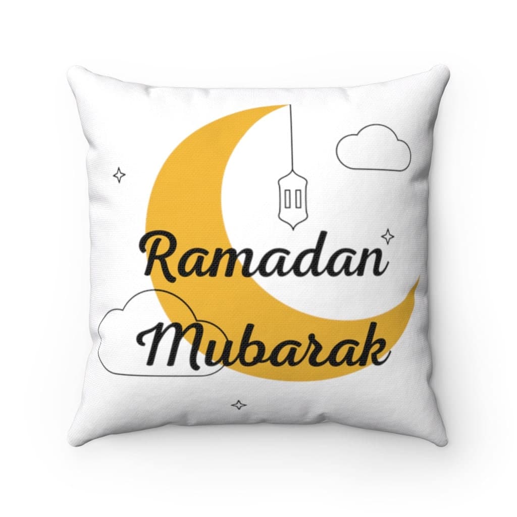 Ramadan Decor Pillow Double-sided, White, 18x18 case insert, Ramadan Decoration, Islamic house, Ramadan Decor, Eid Decor, Ramadan Gift - image 3