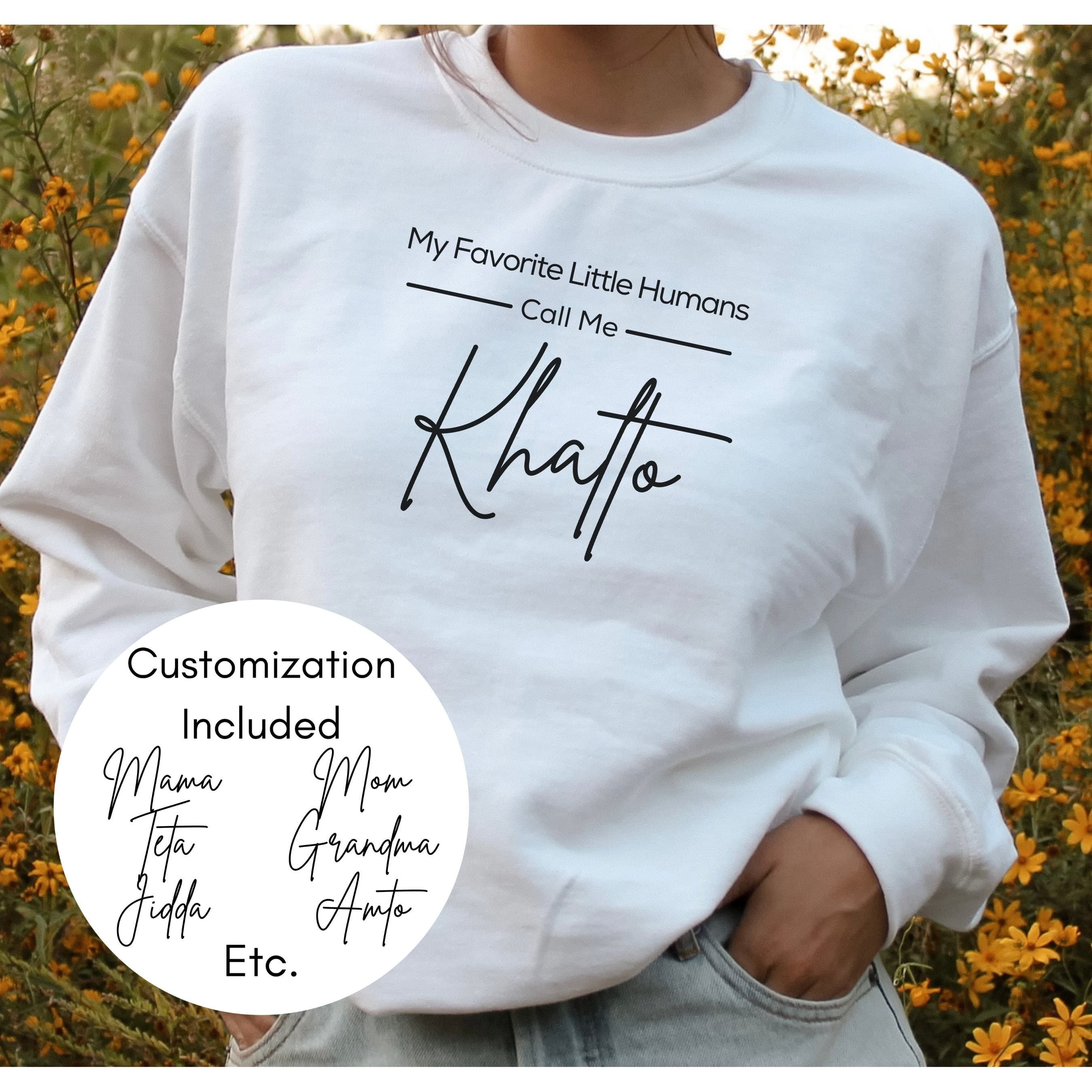 CUSTOM My Favorite Little Humans Call Me Sweatshirt, Arabic aunt shirt, khalto gift, Teta Gift, khala gift, aunt promotion, Eid gift, Amto