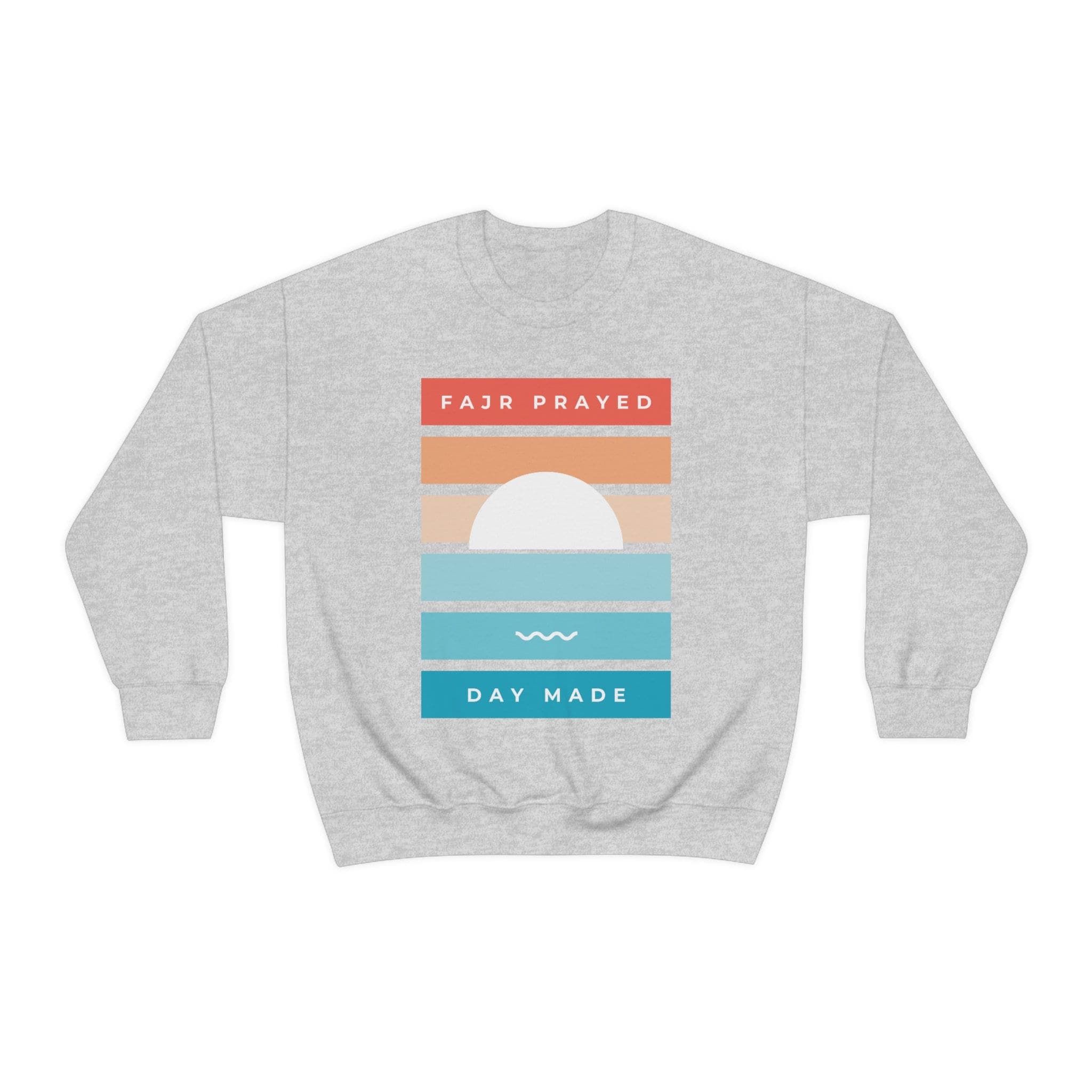 Fajr Prayed Day Made Sweatshirt, Islamic gift, Ramadan shirt, Sunrise Sunset Sweatshirt, Ramadan gift, Muslim, arabic calligraphy, art, Eid - image 4