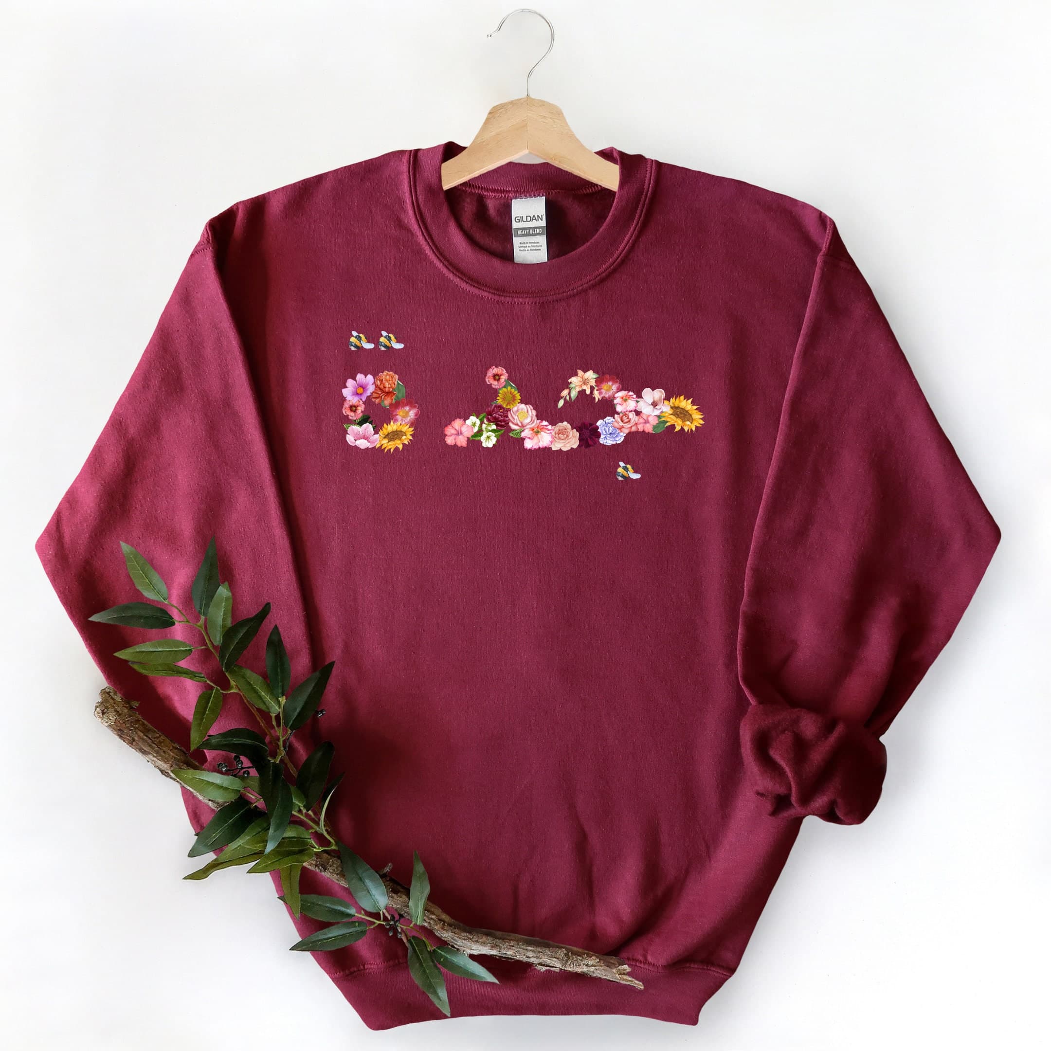 Jidda Teta Grandma Arabic Floral Bouquet Sweatshirt, Arabic Mother's Day Gift, Pregnancy Announcement, Flower Grandma, New Baby Gift - image 4