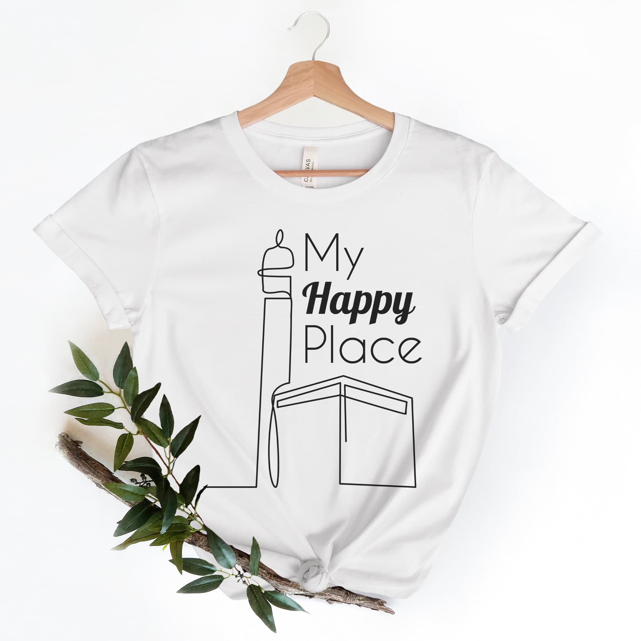 My Happy Place, Kaaba, Kabah Gift, Ramadan Gift, Eid Gift, Ummrah Gift, Hajj Gift, Gift for Muslim, Islamic shirt, Eid Shirt, Mecca Shirt