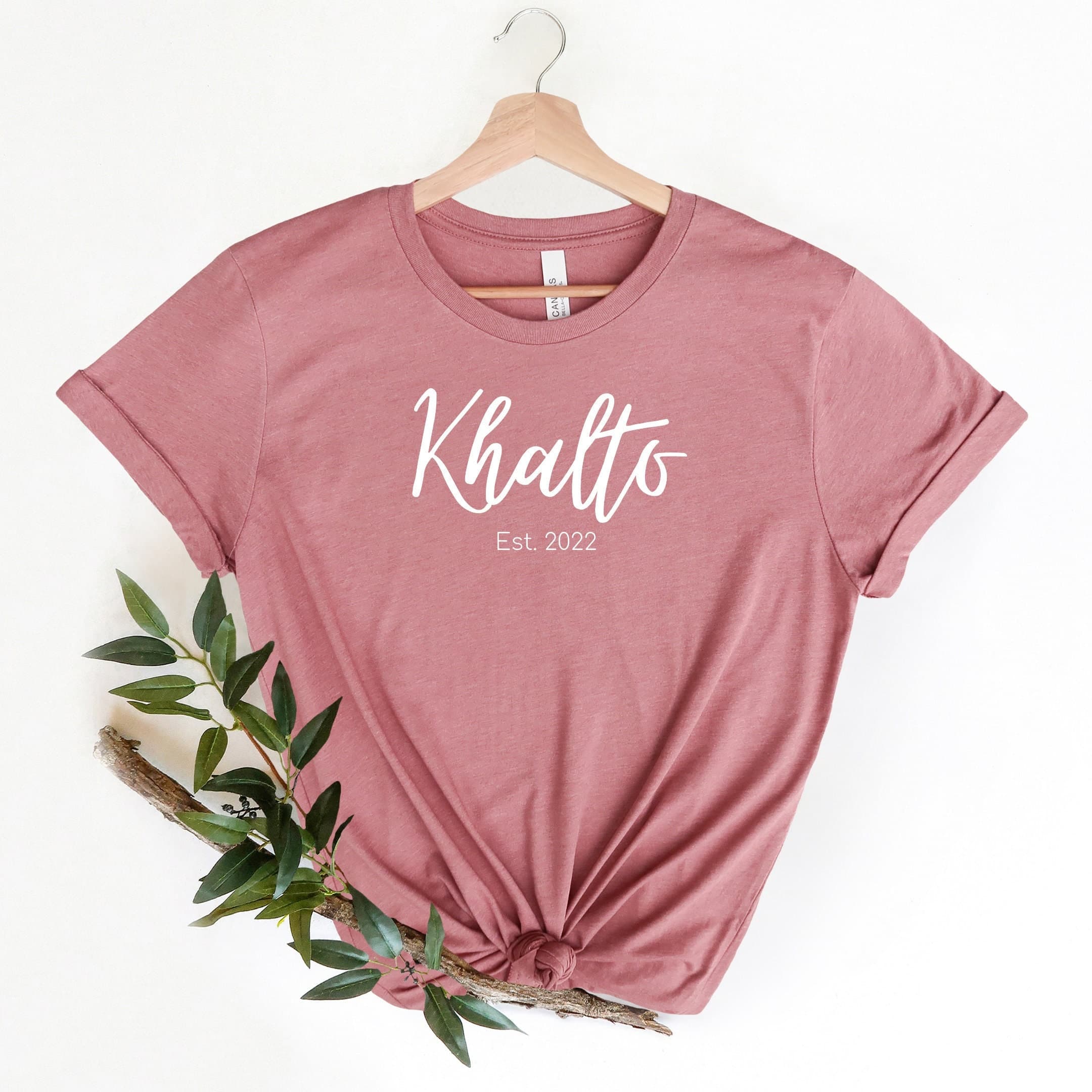 Khalto Aunt Est. Arabic T-shirt, Pregnancy Announcement, Arabic aunt shirt, Teta Gift, Amto Shirt, aunt promotion, new baby gift, Eid Gift