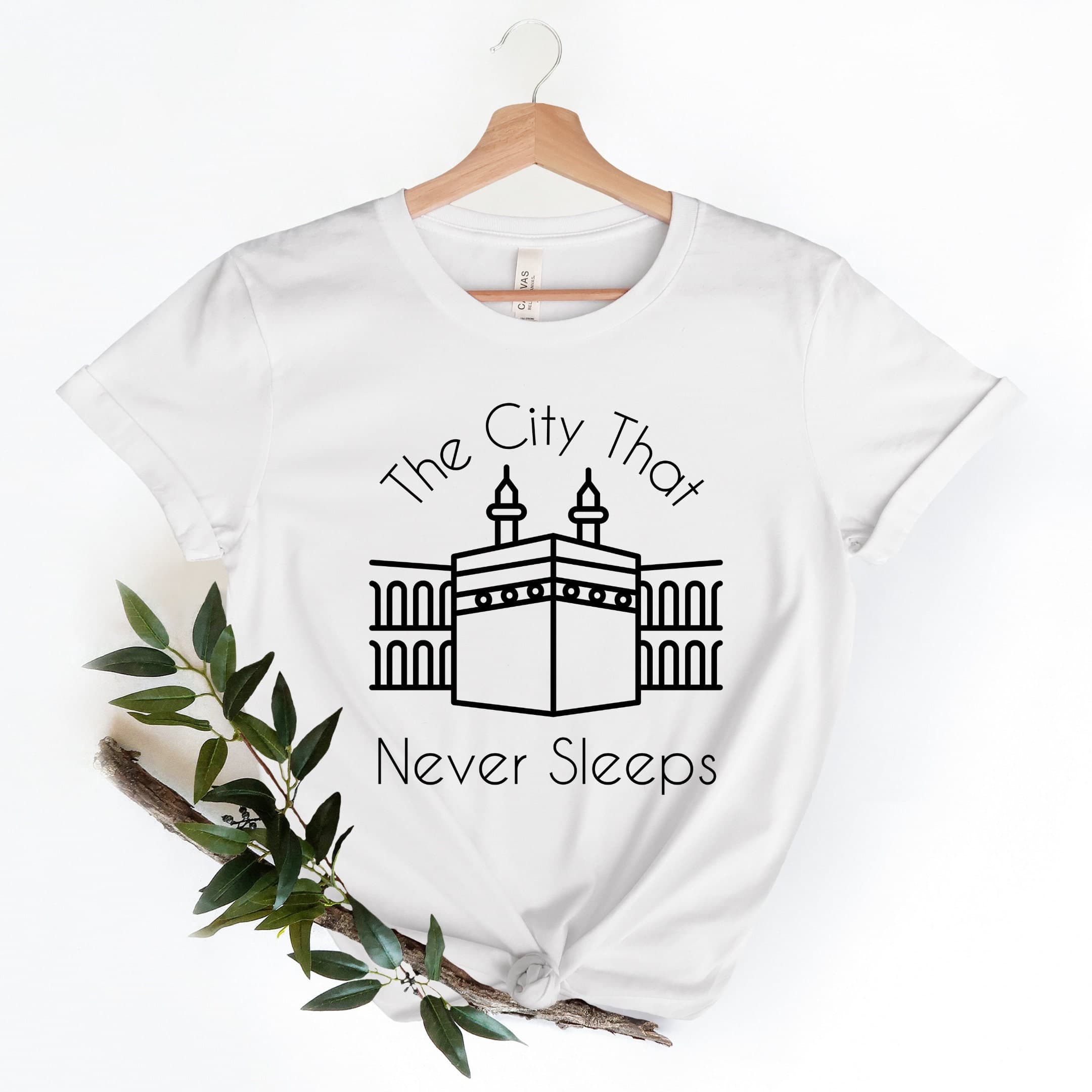 The City That Never Sleeps T-Shirt, Mecca, Ramadan, Eid Gift, Ummrah Gift, Hajj Gift, Muslim, Islamic shirt, Eid Shirt, Makkah Shirt