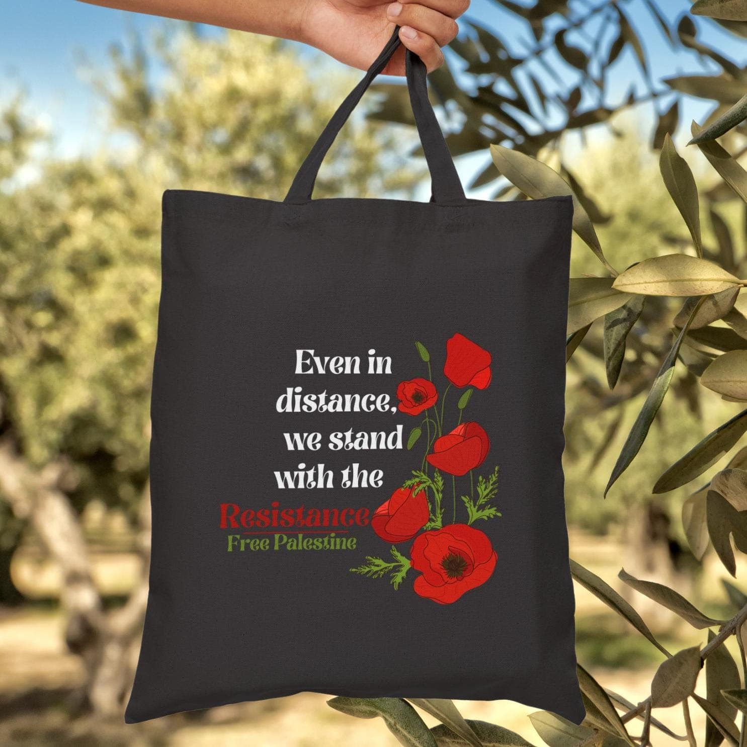 100% Profits Donated, Palestinian Resistance, Palestine Poppy Bag, Viva Viva Palastina, Free Palestine, Ceasefire Now, Freedom, Gaza, peace - image 4