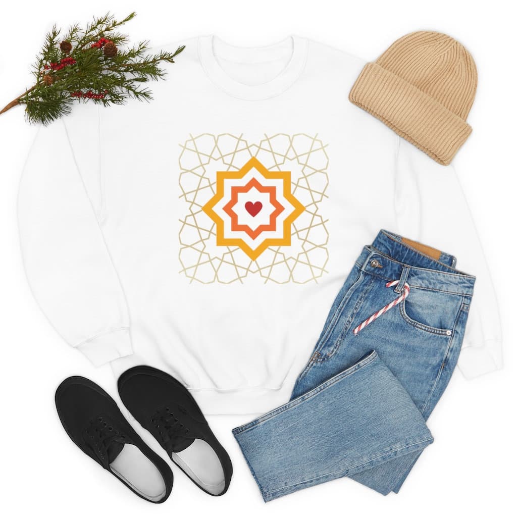 Andalusia Star Sweatshirt, Islamic Star, Moorish architecture, Ramadan Gift, Eid, Graduation gift, Fall weather sweatshirt, travel shirt - image 3