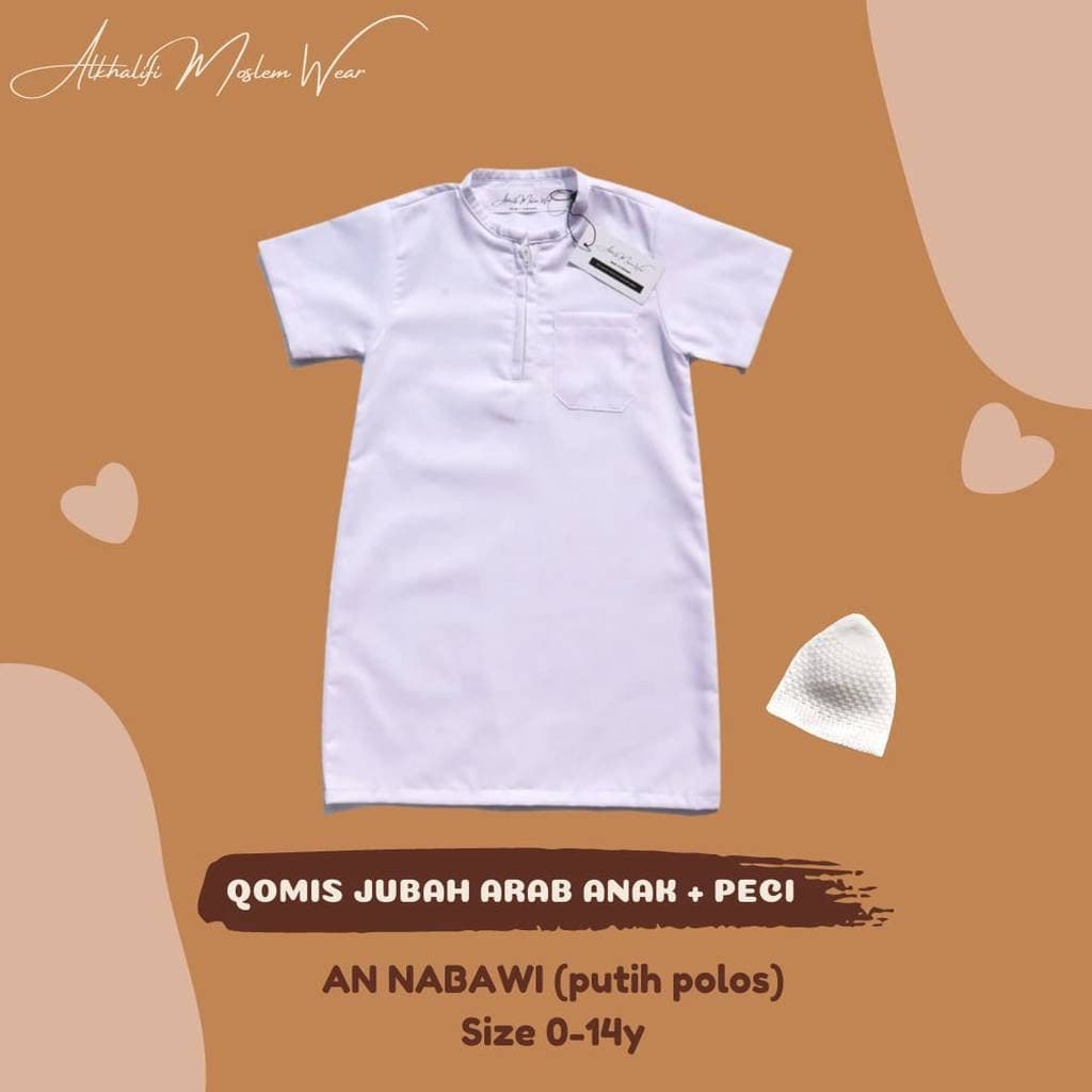 Baby abayas baby thobe for muslim boys with kopiah (prayerhat) - image 5