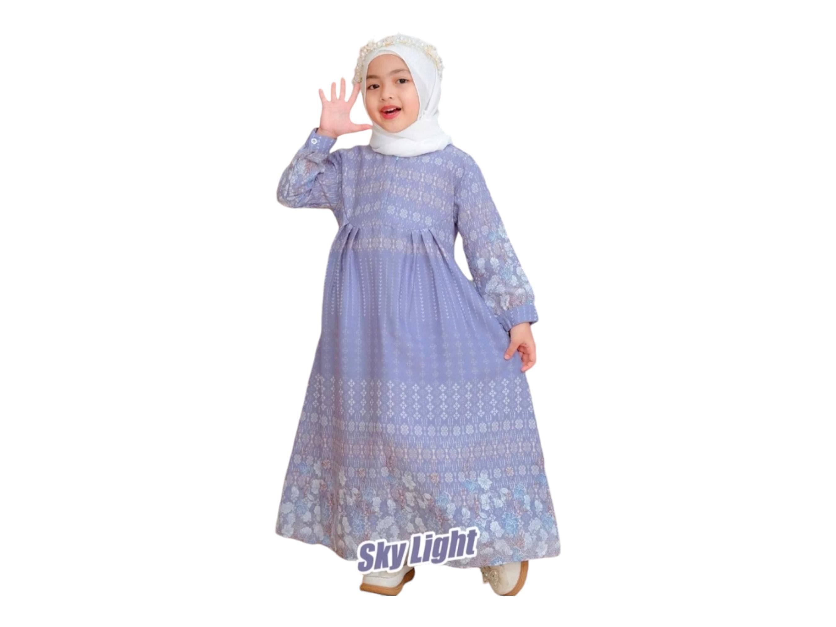 Abaya Dress EID Series for moms and girls, Limited item sky blue colour