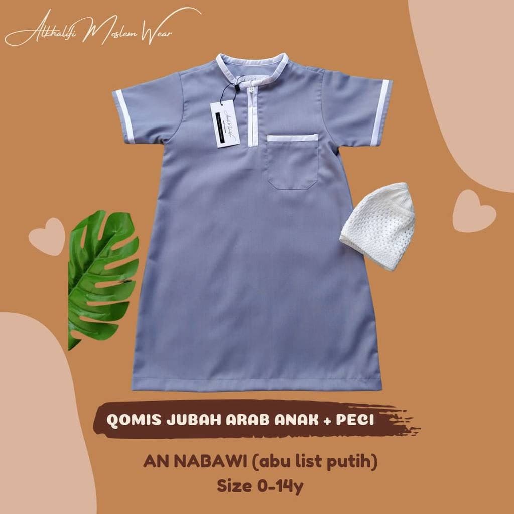 Baby abayas baby thobe for muslim boys with kopiah (prayerhat) - image 4