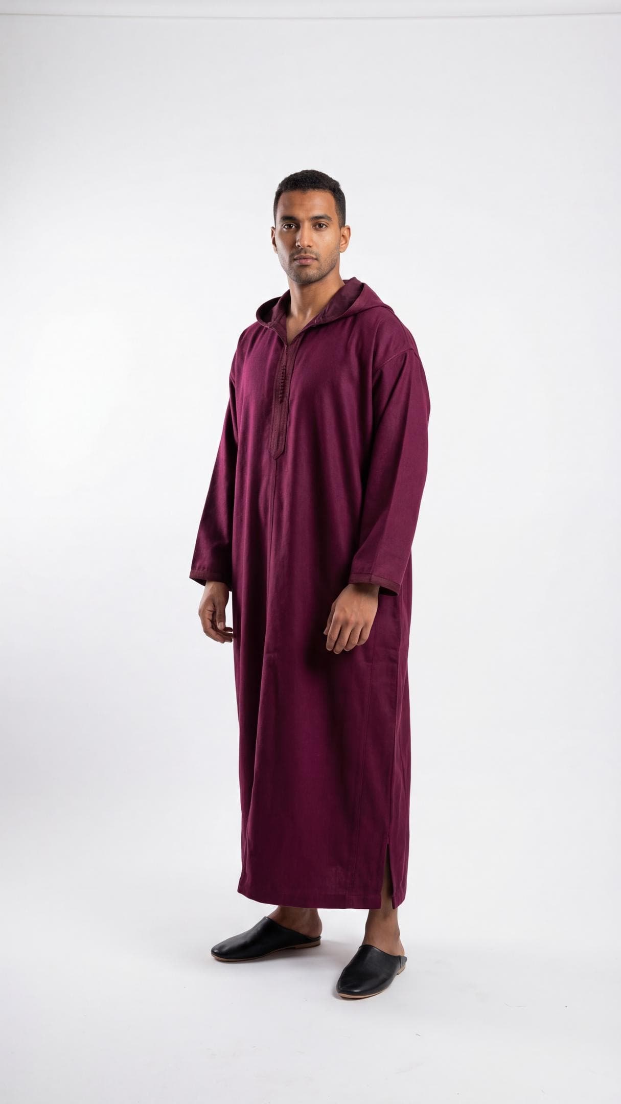 winter hooded thobe ,Moroccan wool djellaba ,coat men