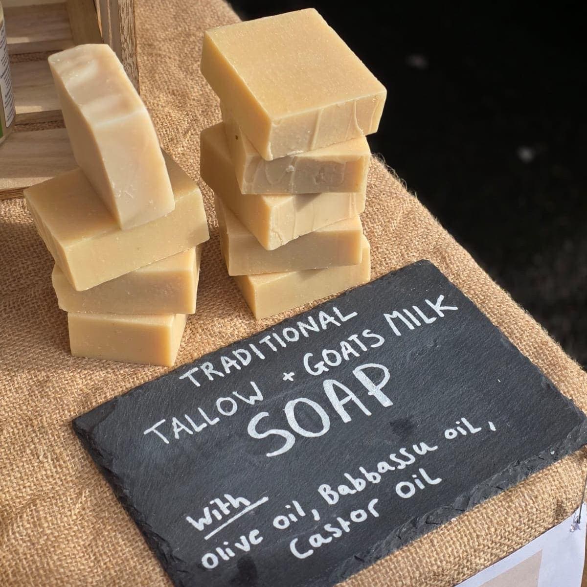 Grass Fed Tallow Soap | Traditional Soap/Farm Batch - Unscented & Pure
