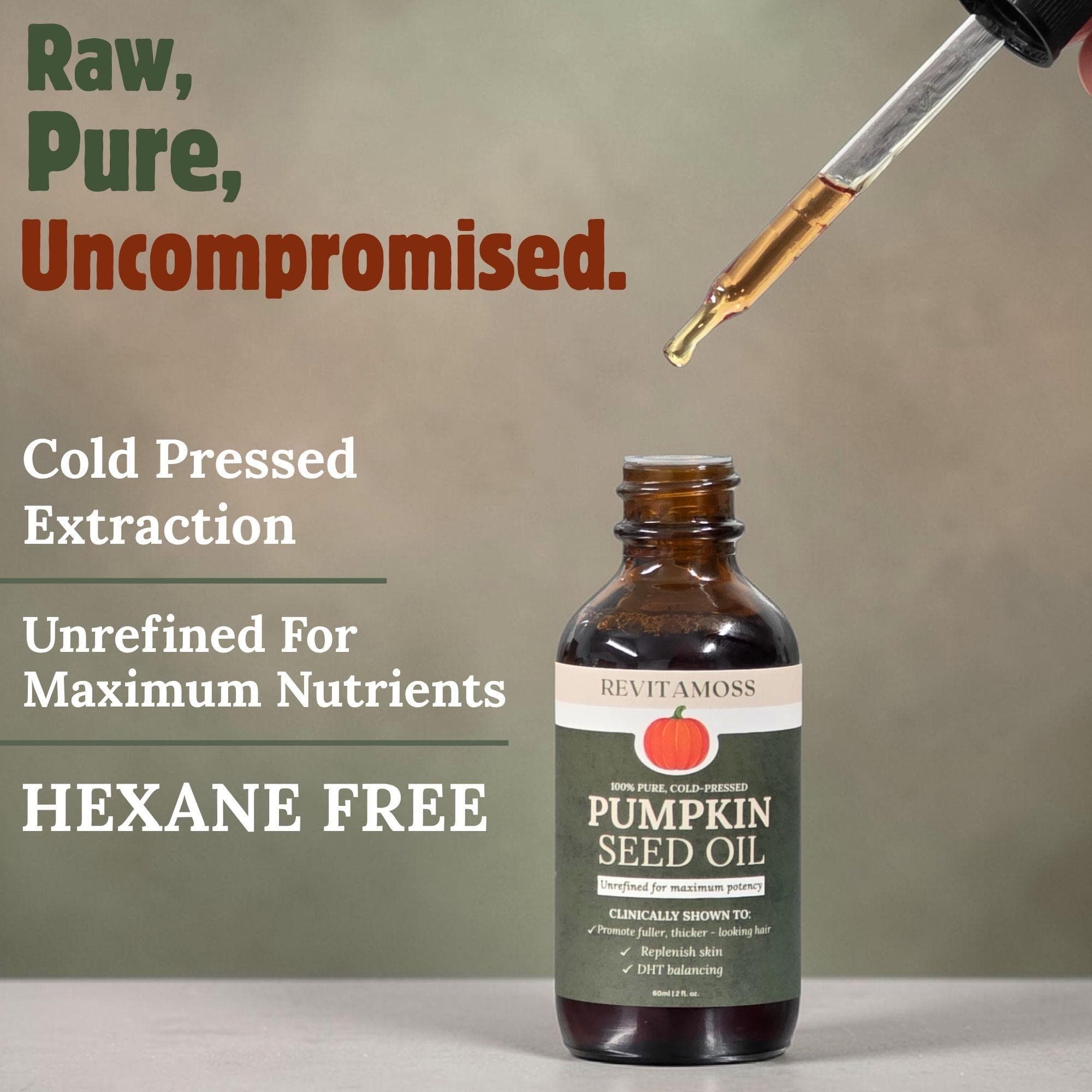 Pumpkin Seed Oil - Dark, Unrefined, Unbleached Cold Pressed Oil for Skin & Hair - Hexane Free - image 5