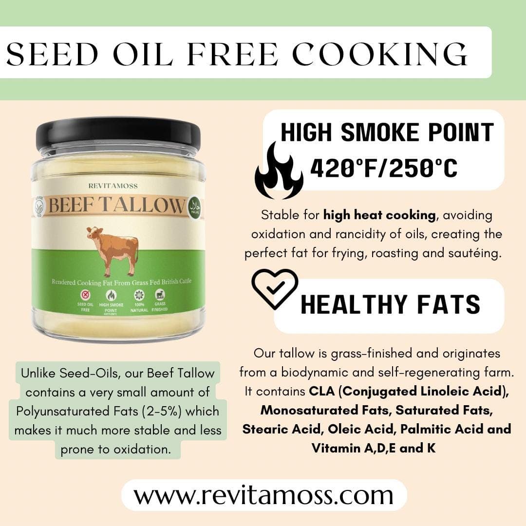 Grass Fed Beef Tallow for Cooking | Halal Tallow | Skin and Food Grade | Pure Rendered Beef Suet | 300g - image 5