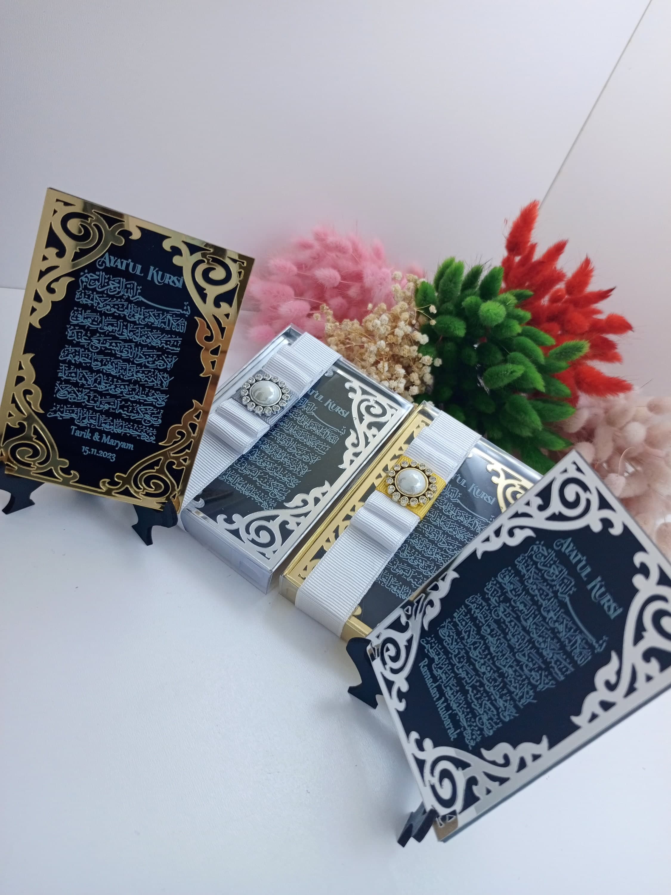 Engraved Ayatul Kursi Acrylic Mirror Favors | Islamic Wedding, Eid - image 3