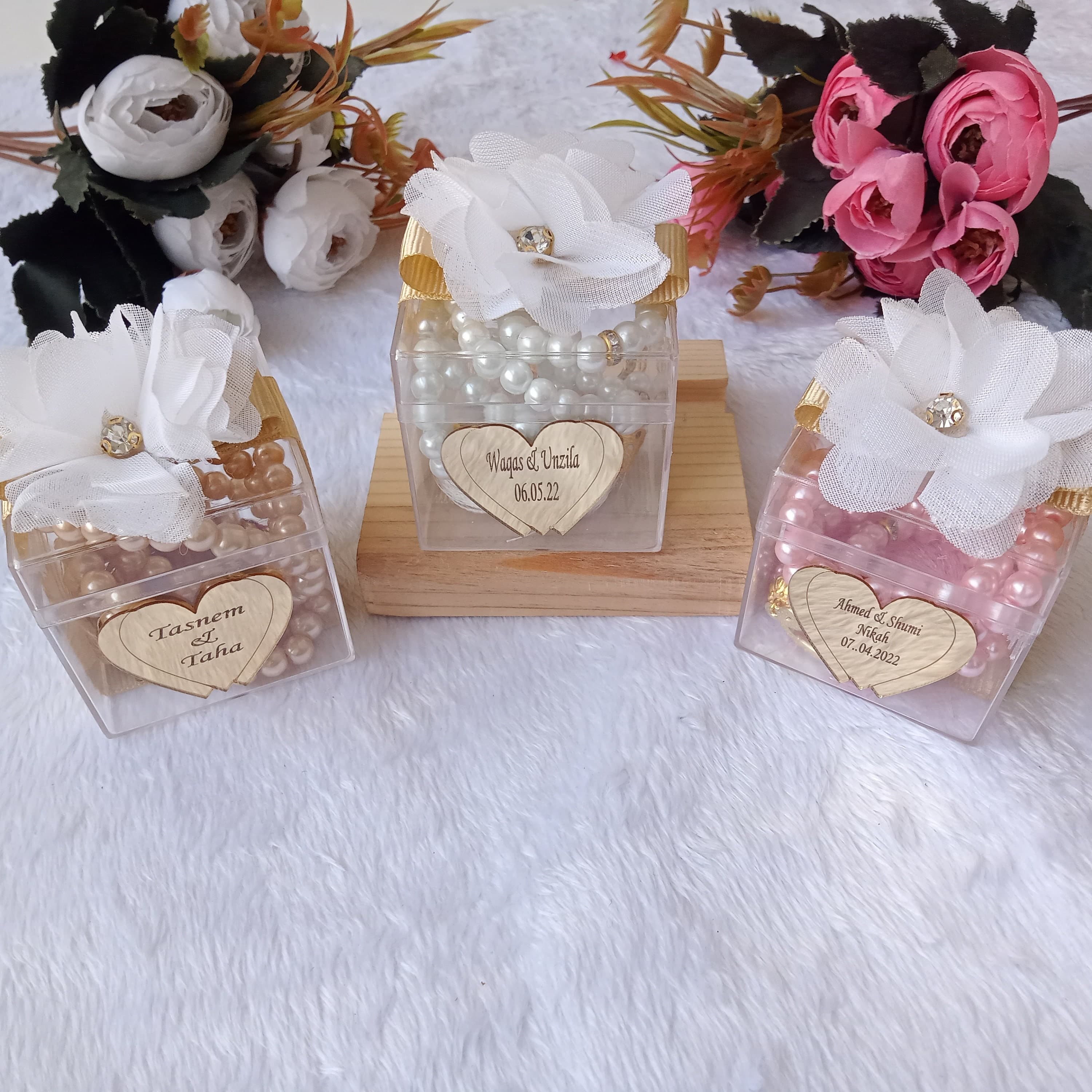 Personalized Pearl Tasbeeh Favors | Islamic Wedding, Baby Shower