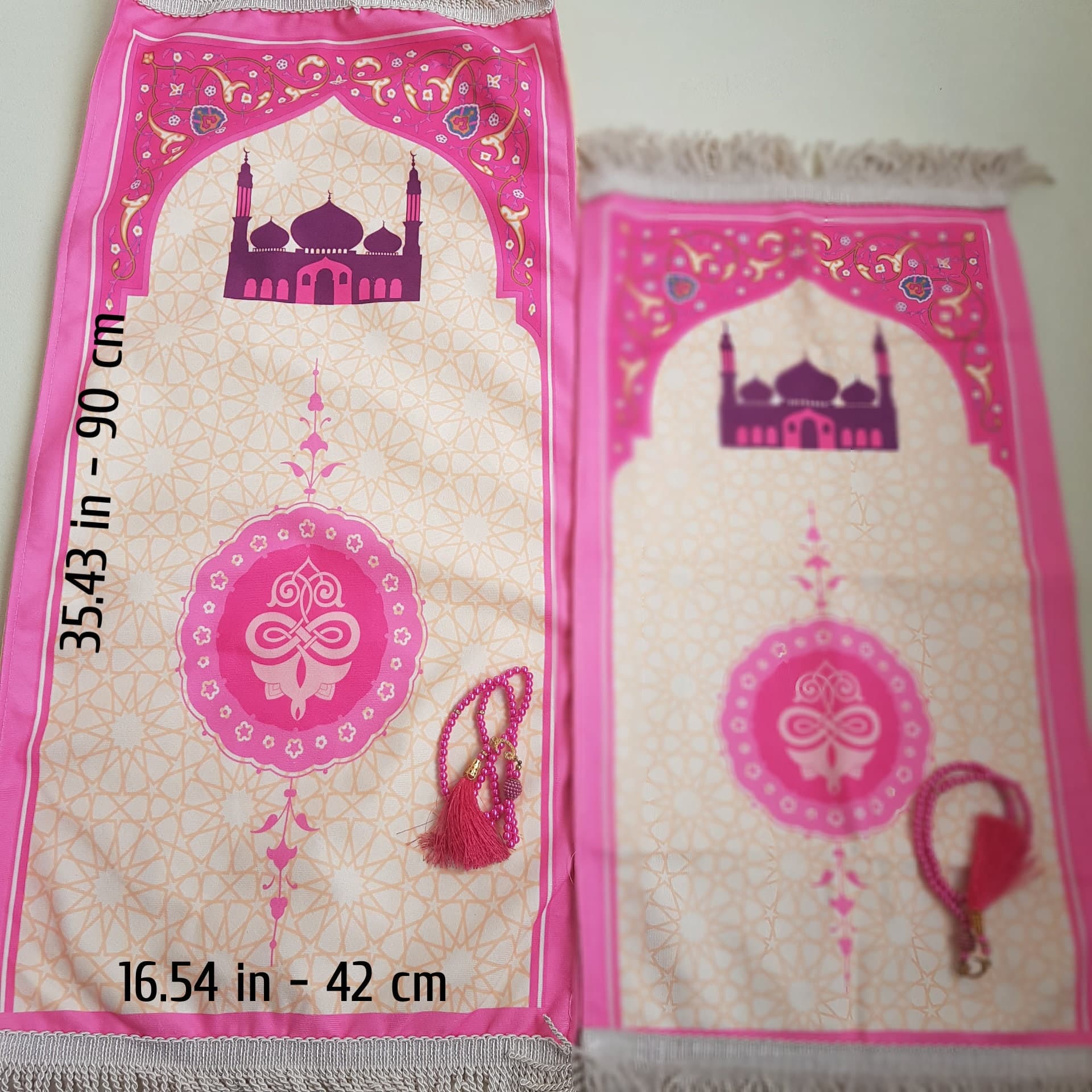 Personalized Kids Prayer Mat, Kaaba Design, Islamic Eid Gift