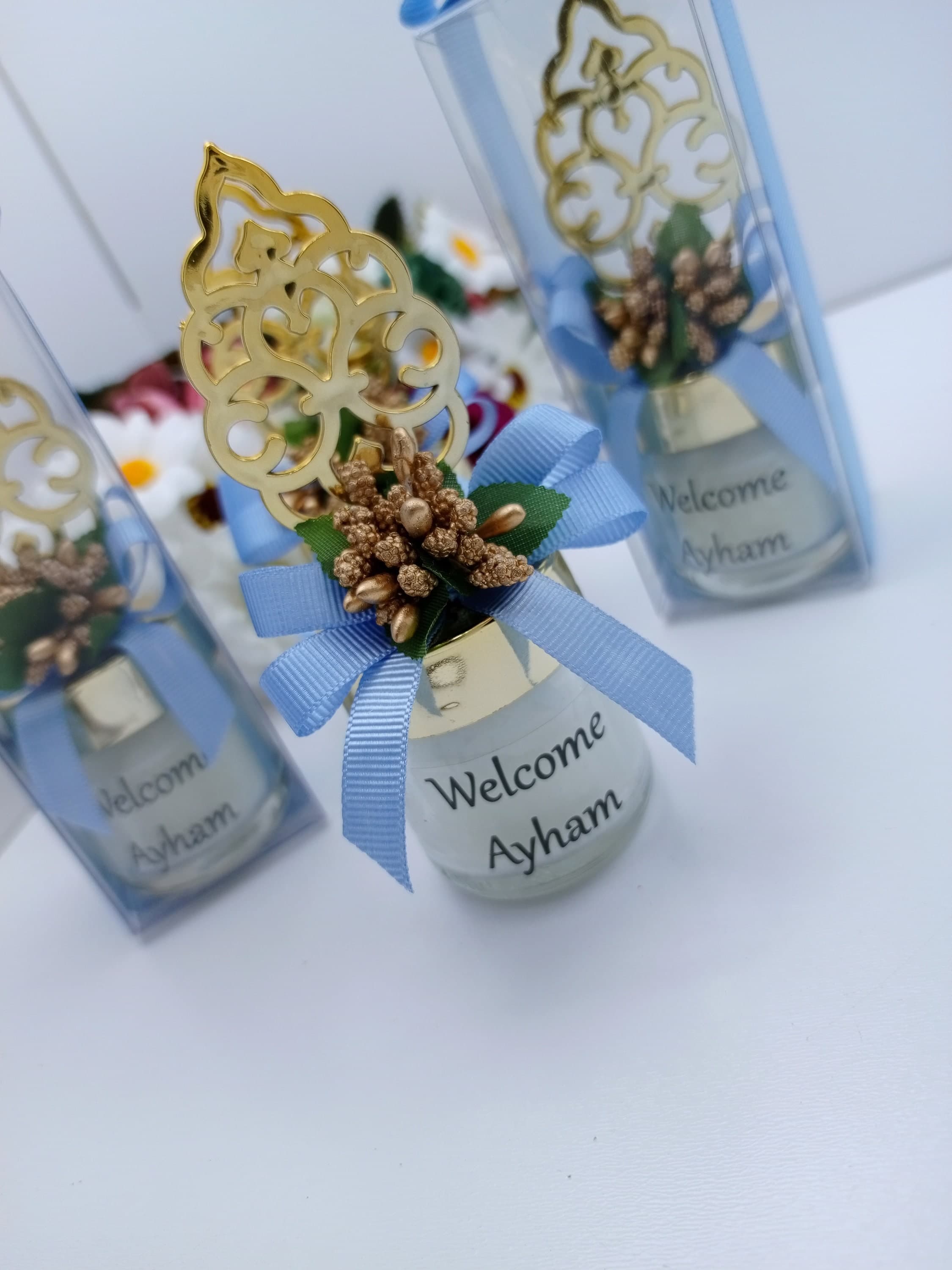 Personalized Islamic Favors - Eid, Ramadan, Wedding - Custom Arabic Name Candle Jars - image 3