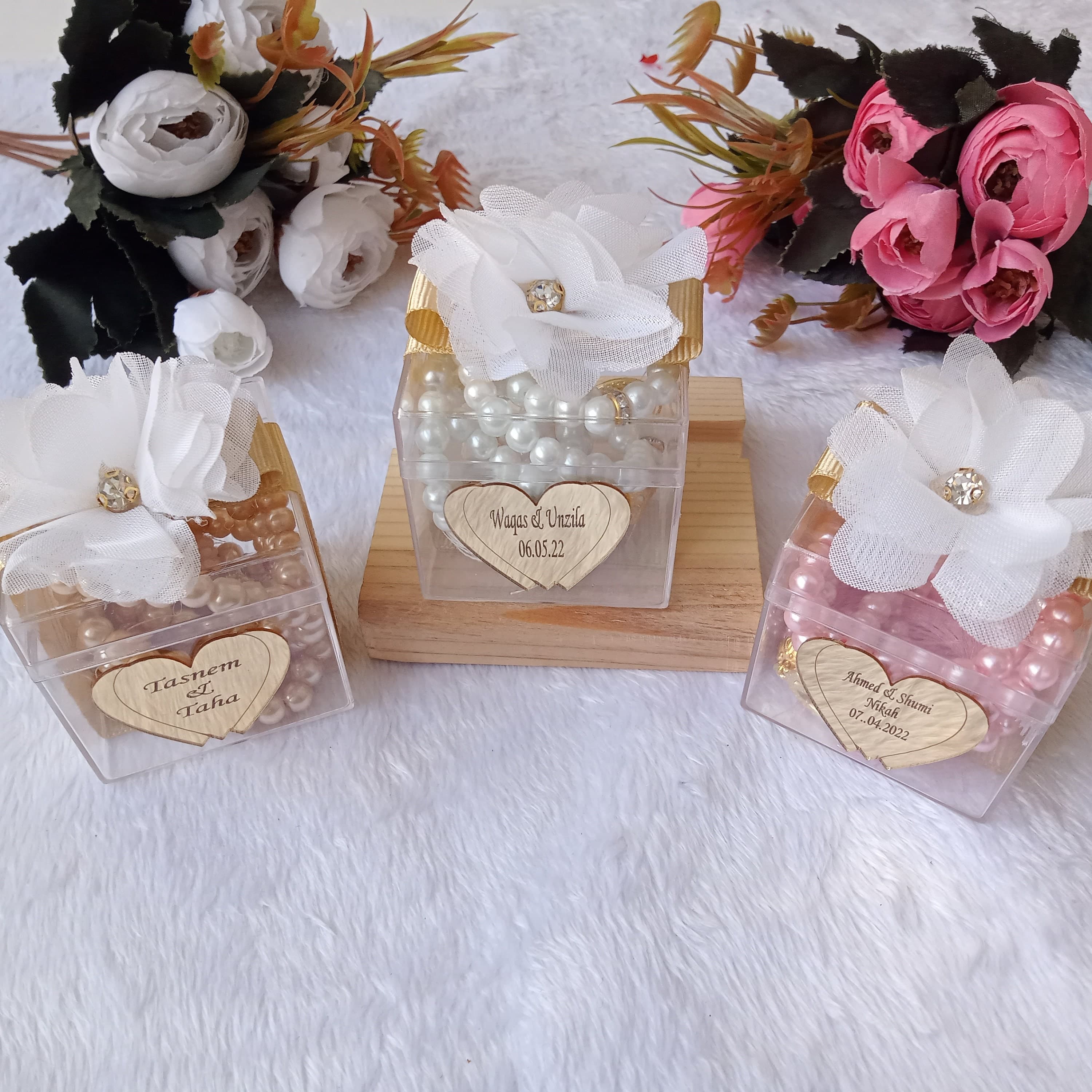 Personalized Pearl Tasbeeh Favors | Islamic Wedding, Baby Shower - image 3