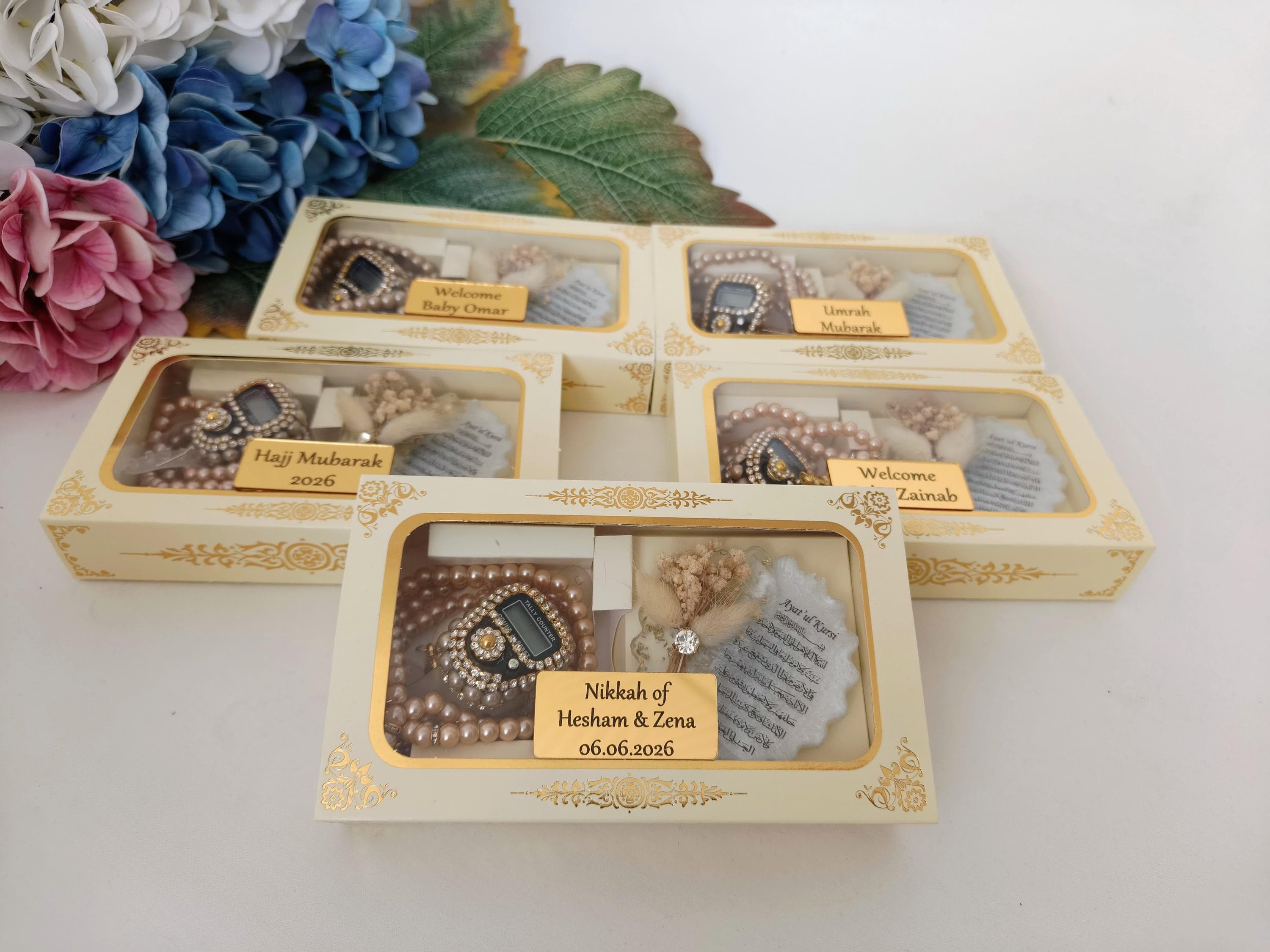 Personalized Wedding Epoxy Magnet Favor , Digital Tasbih, Finger Counter, Misbaha, Tasbeeh, Eid Gift, Muslim Wedding Gift, - image 5