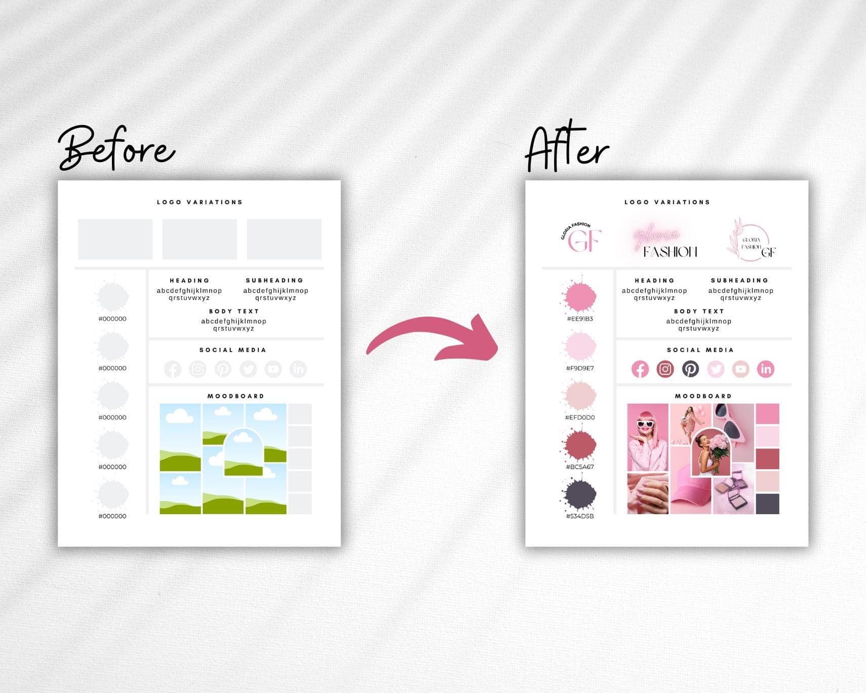 Canva Brand Board Template, Editable Brand Moodboard (Digital Download) - image 3