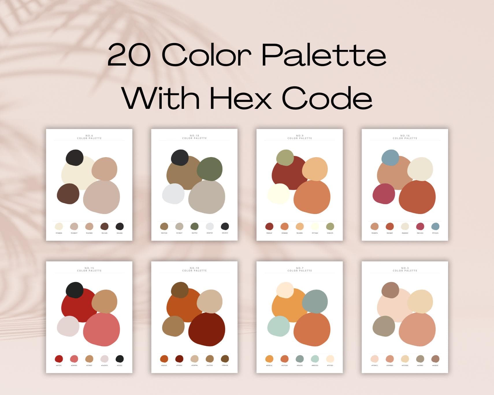 Boho Color Palette, Brand Kit Template with Hex Codes (Canva Editable) (Digital Download) - image 4