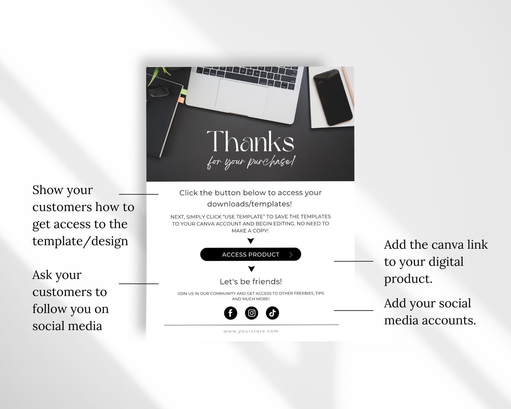 Canva Instruction Template, Digital Download Guide (PDF Canva) - image 3