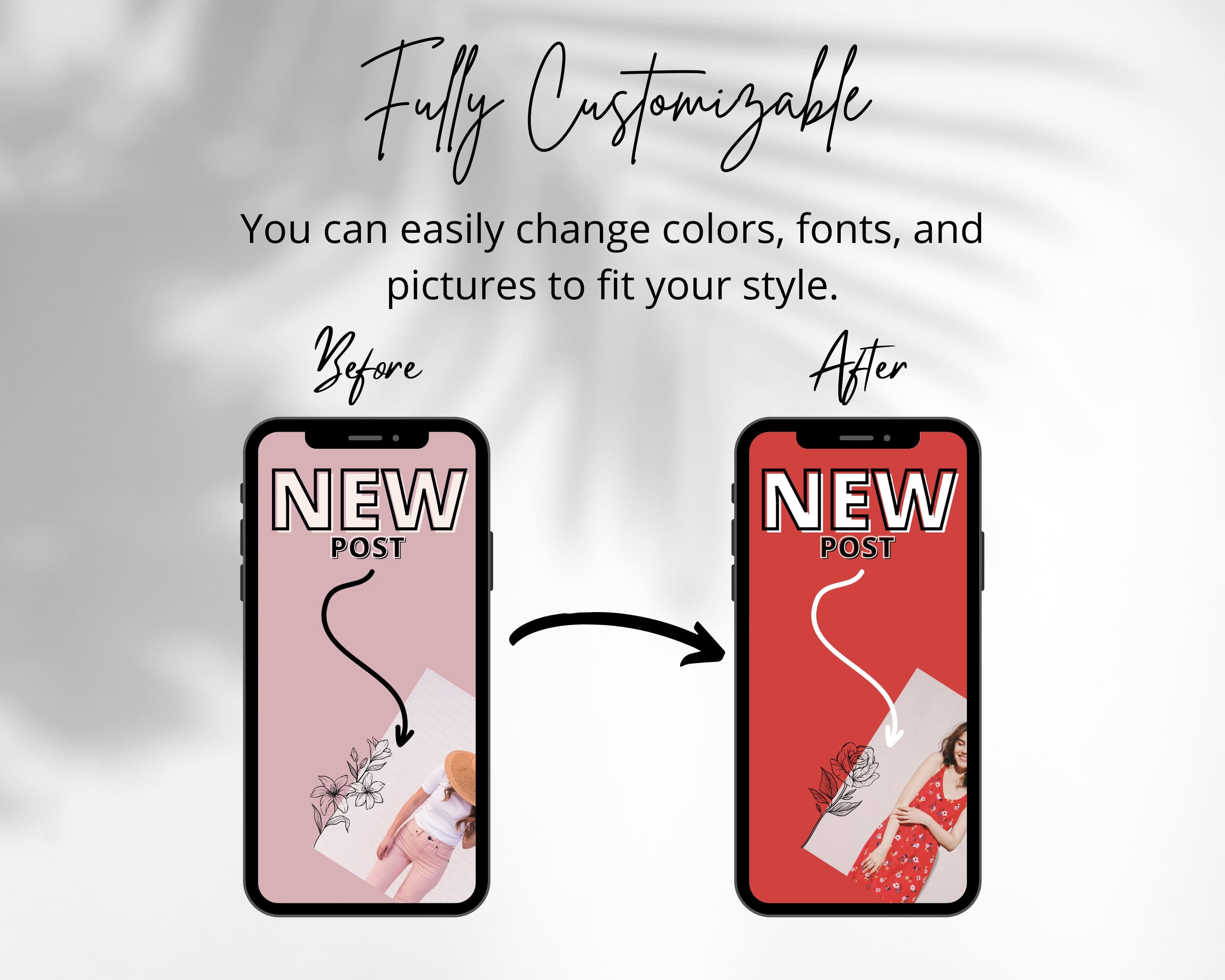 New Post Instagram Story Templates | Customizable Canva Designs (Digital Download) - image 5