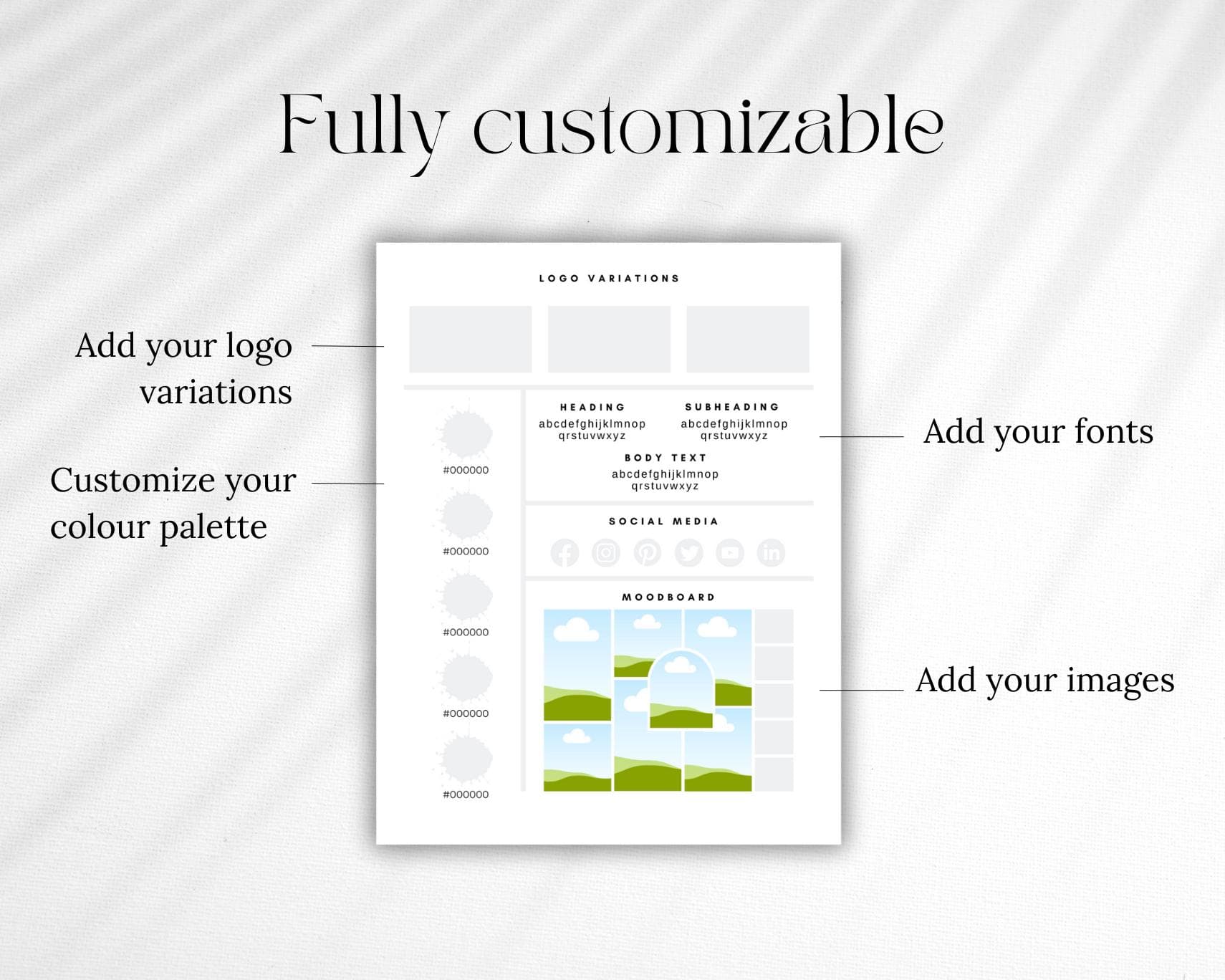 Canva Brand Board Template, Editable Brand Moodboard (Digital Download) - image 4