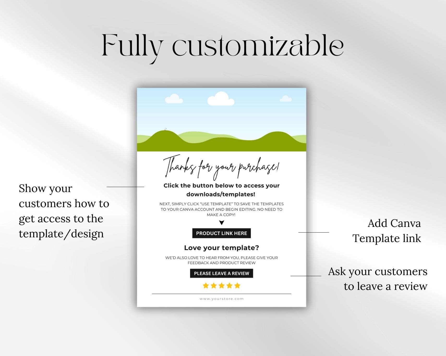Canva Instruction Template: Digital Download Link Page (8.5x11 in, PDF Canva) - image 4