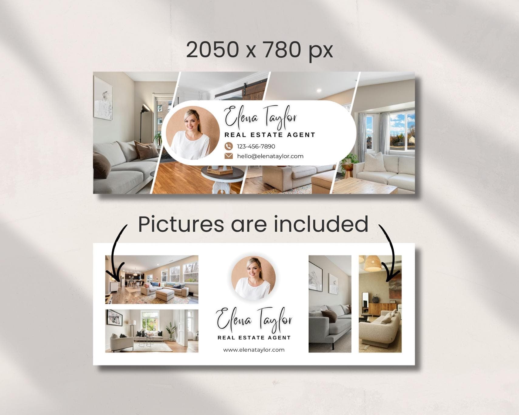 Realtor Facebook Cover, Real Estate Facebook Banner, Editable Canva Template - image 4
