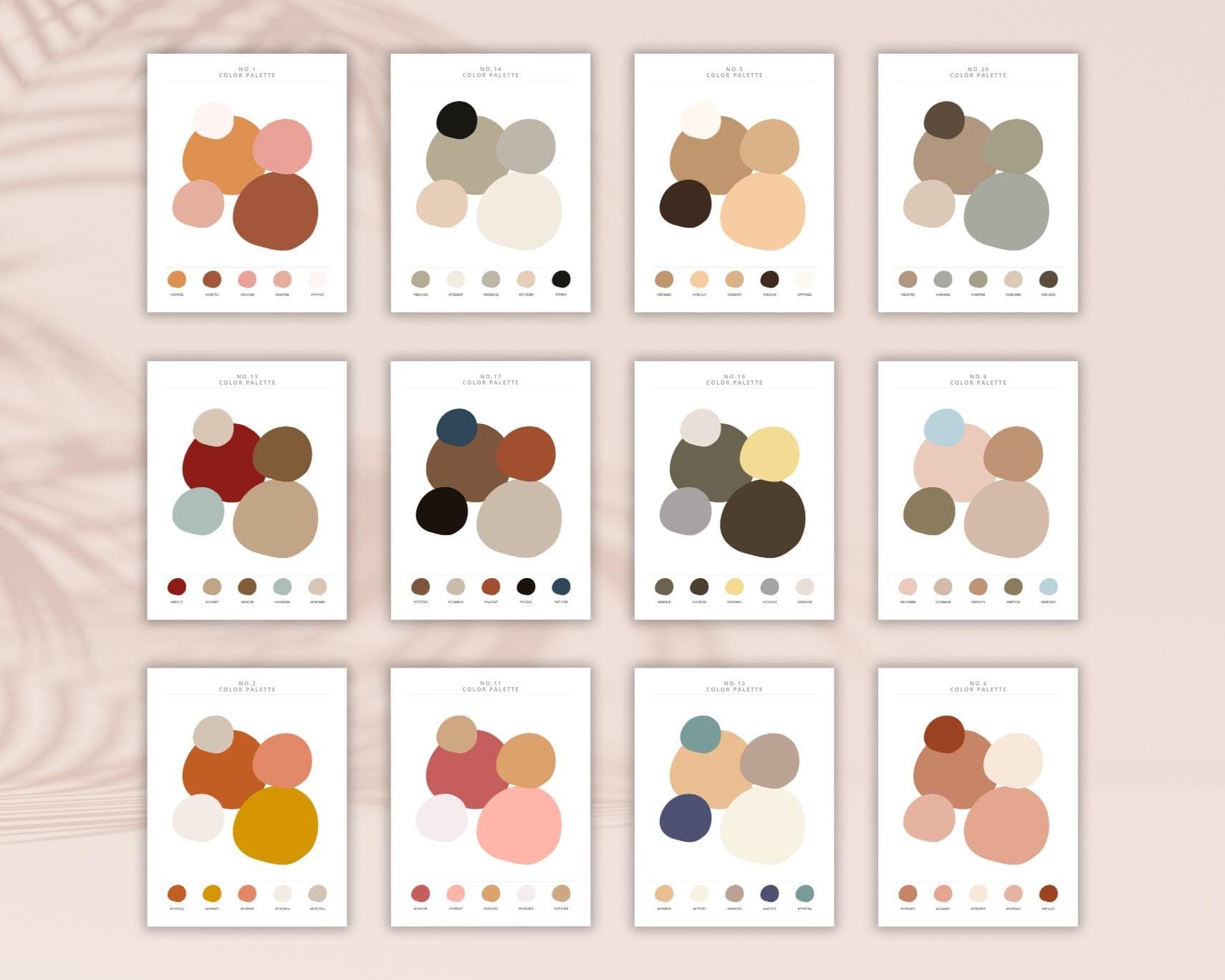 Boho Color Palette, Brand Kit Template with Hex Codes (Canva Editable) (Digital Download) - image 5