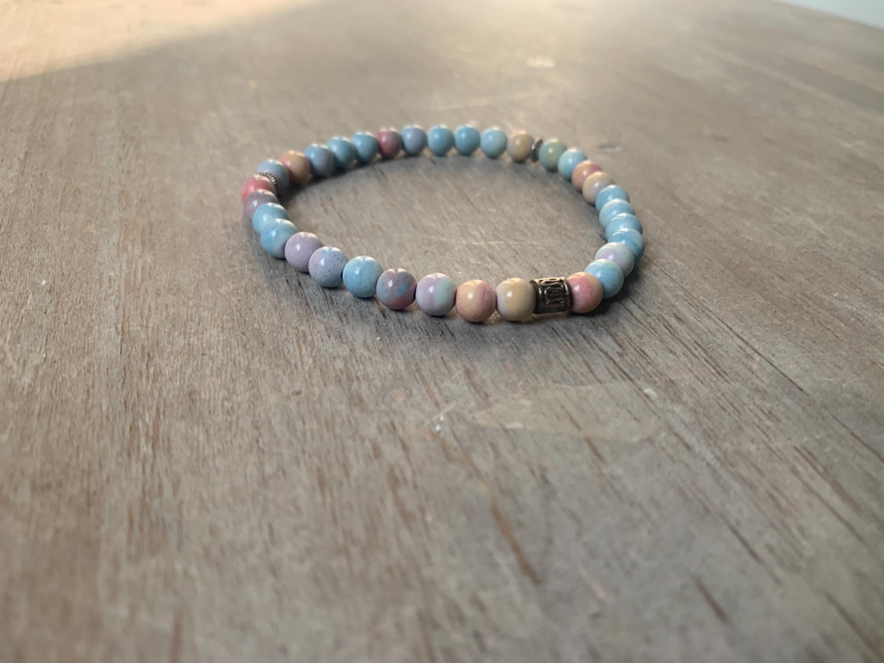 Rainbow Agate Tasbih Bracelet (33 Beads) - image 5